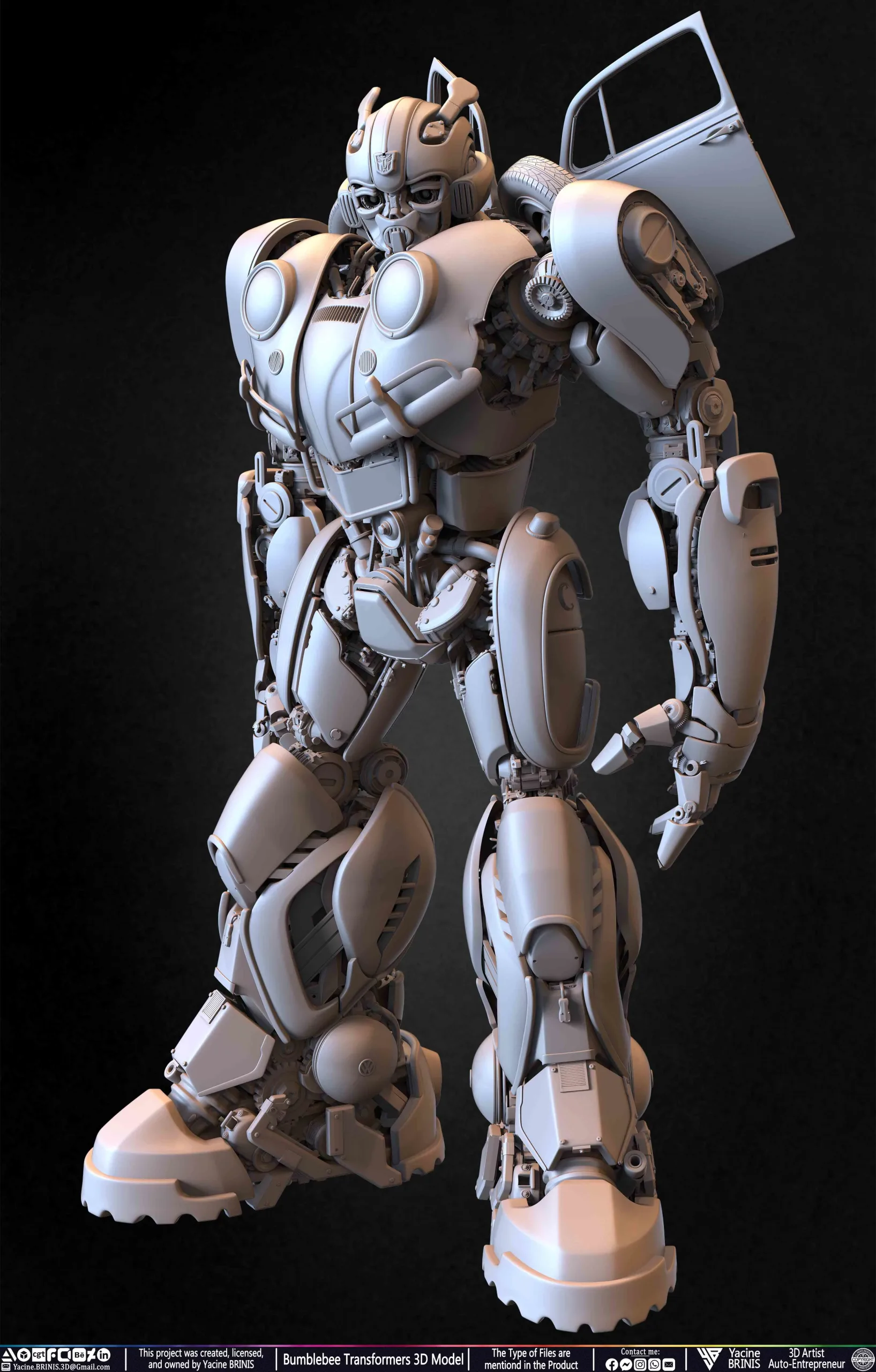 Bumblebee Transformers 3D Model