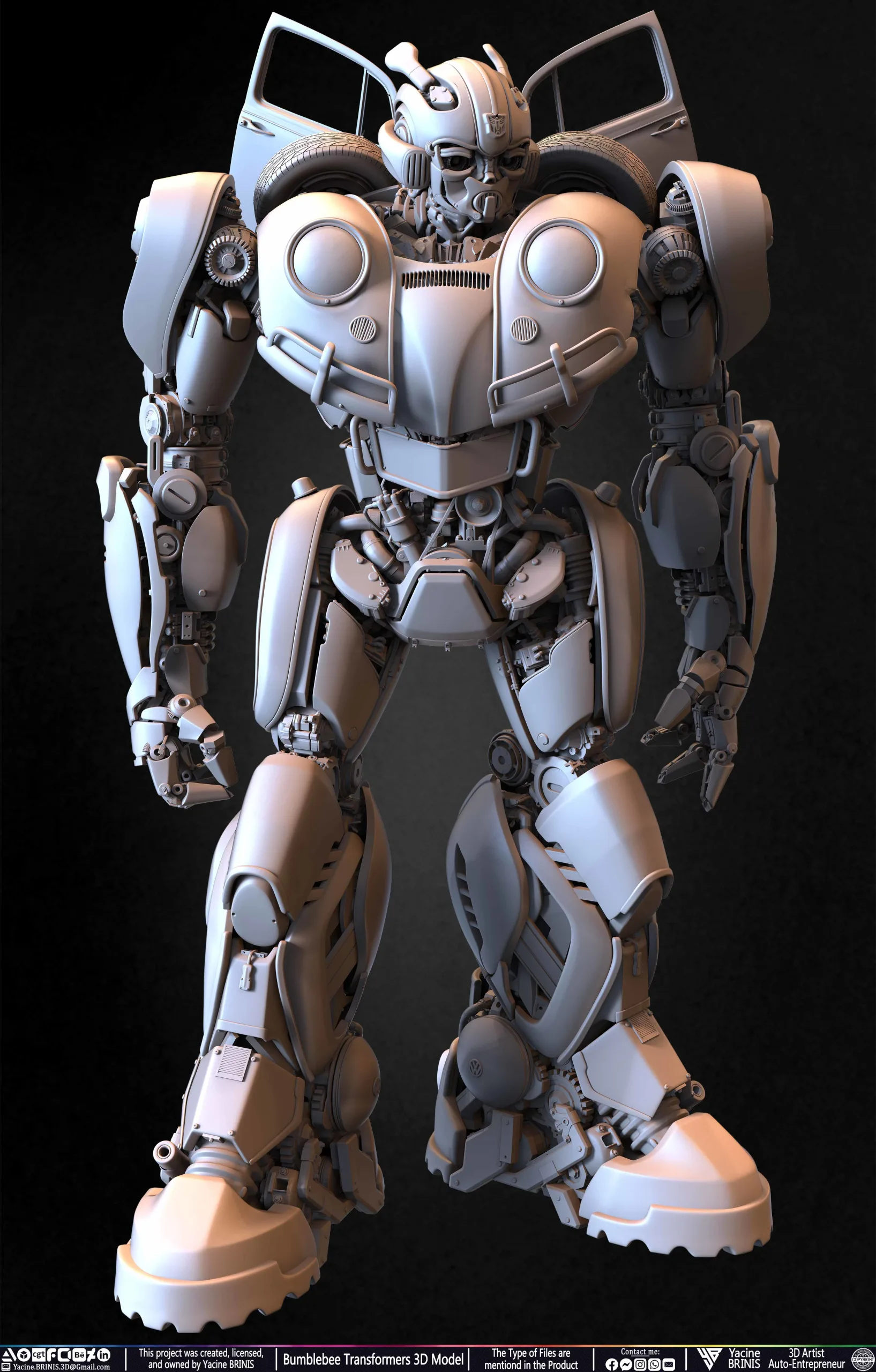 Bumblebee Transformers 3D Model