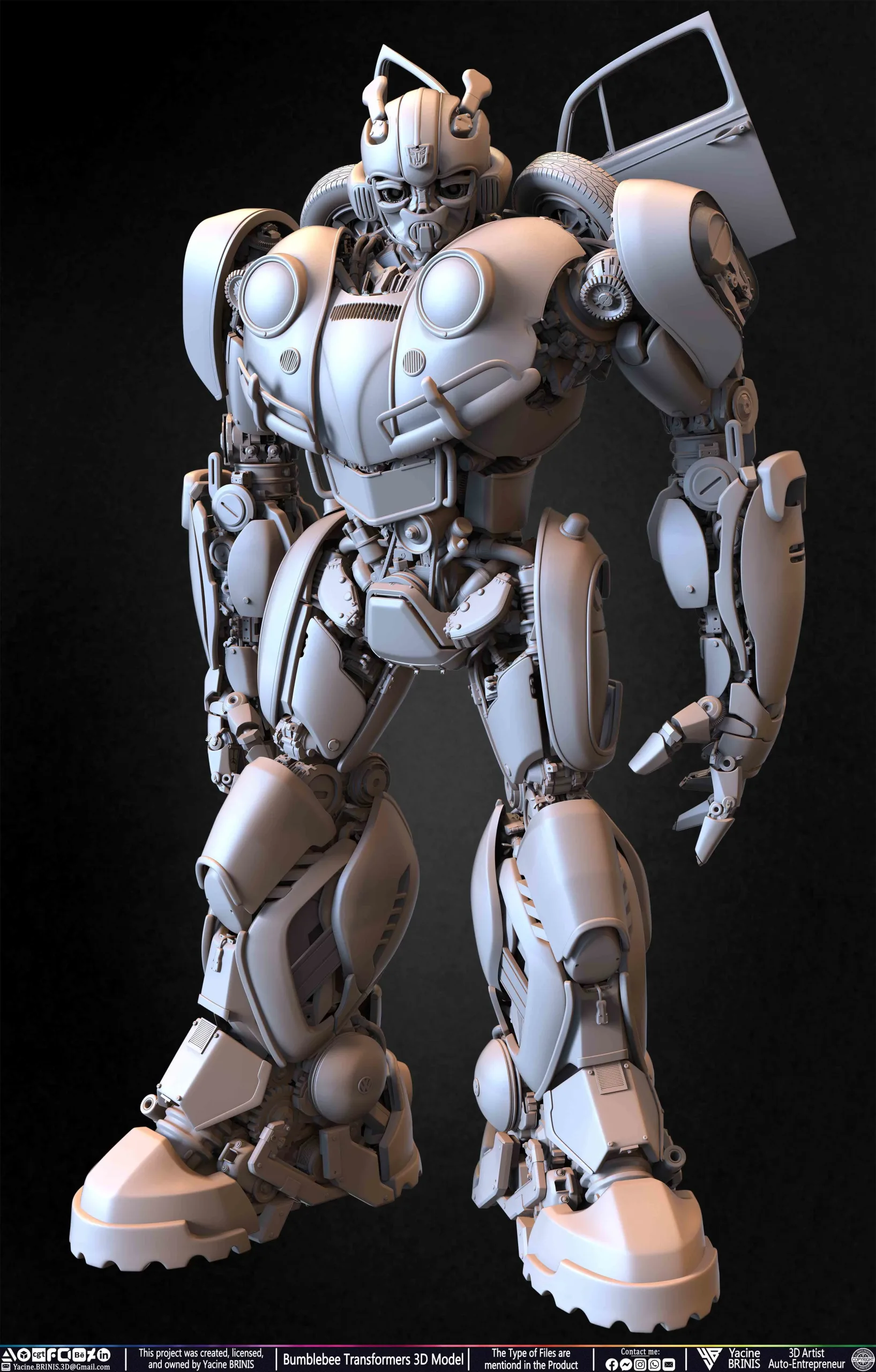 Bumblebee Transformers 3D Model