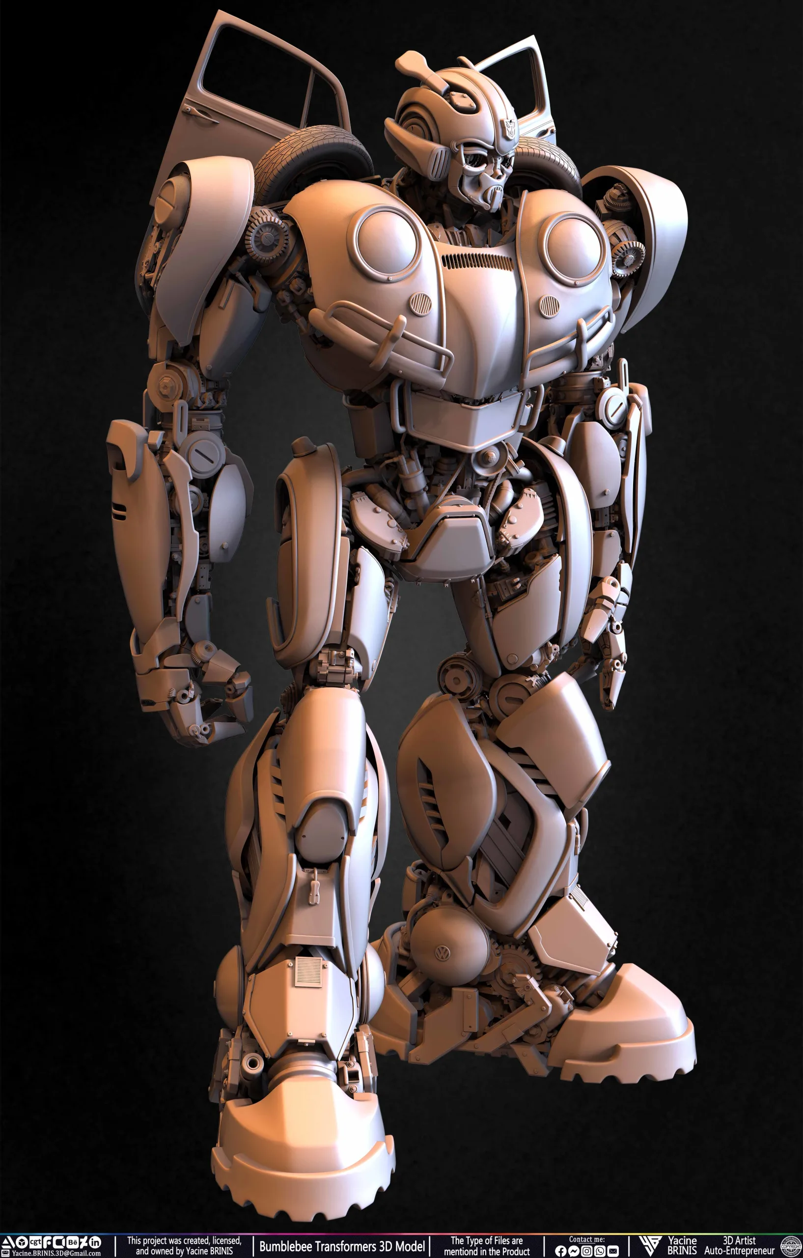 Bumblebee Transformers 3D Model