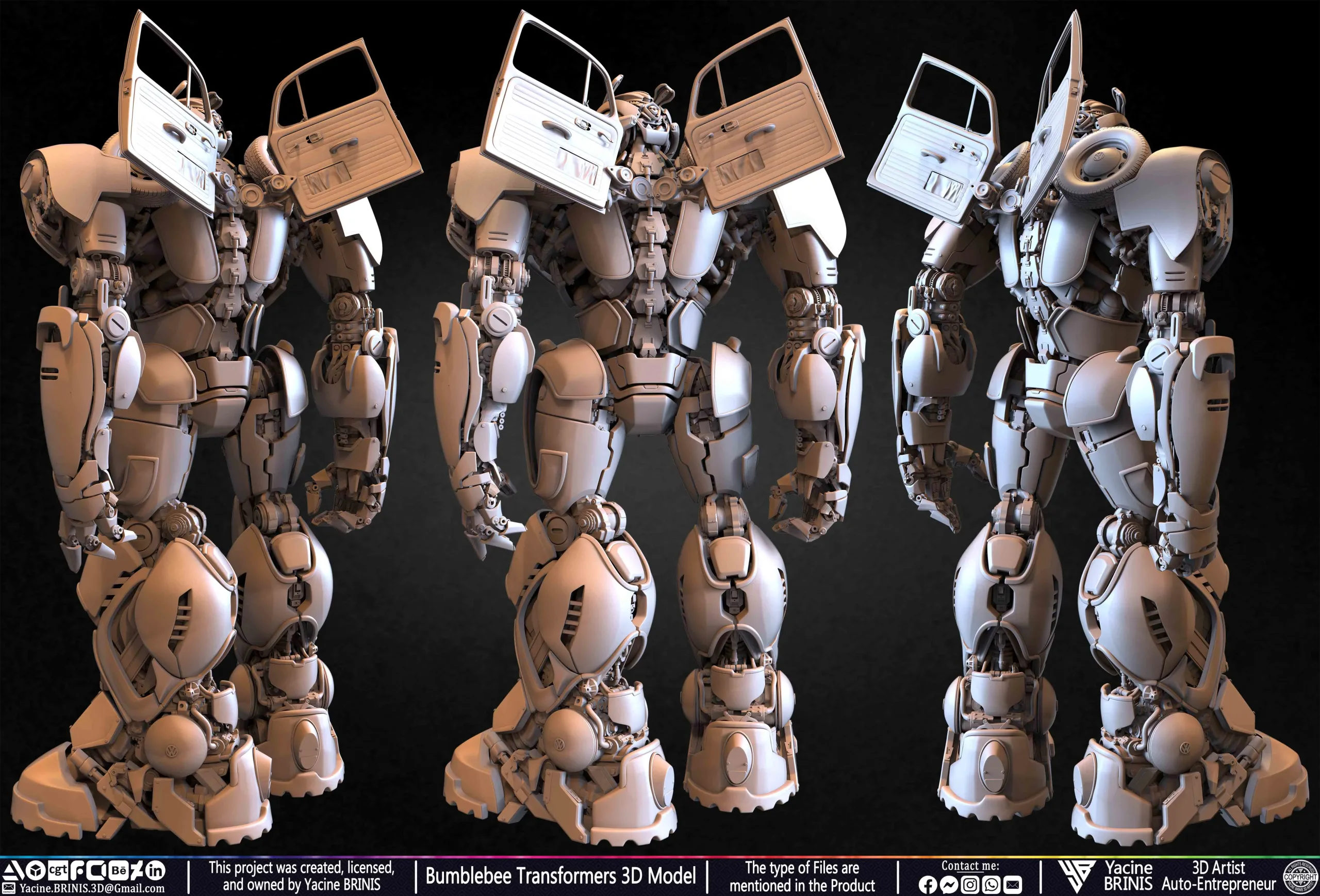 Bumblebee Transformers 3D Model