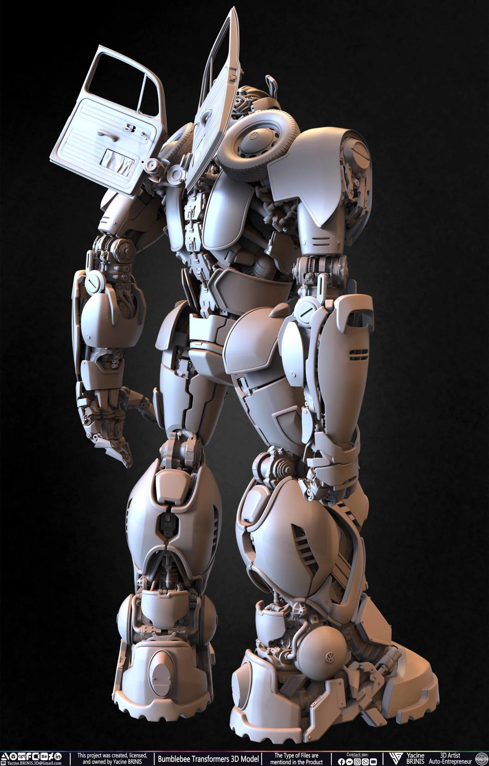 Bumblebee Transformers 3D Model