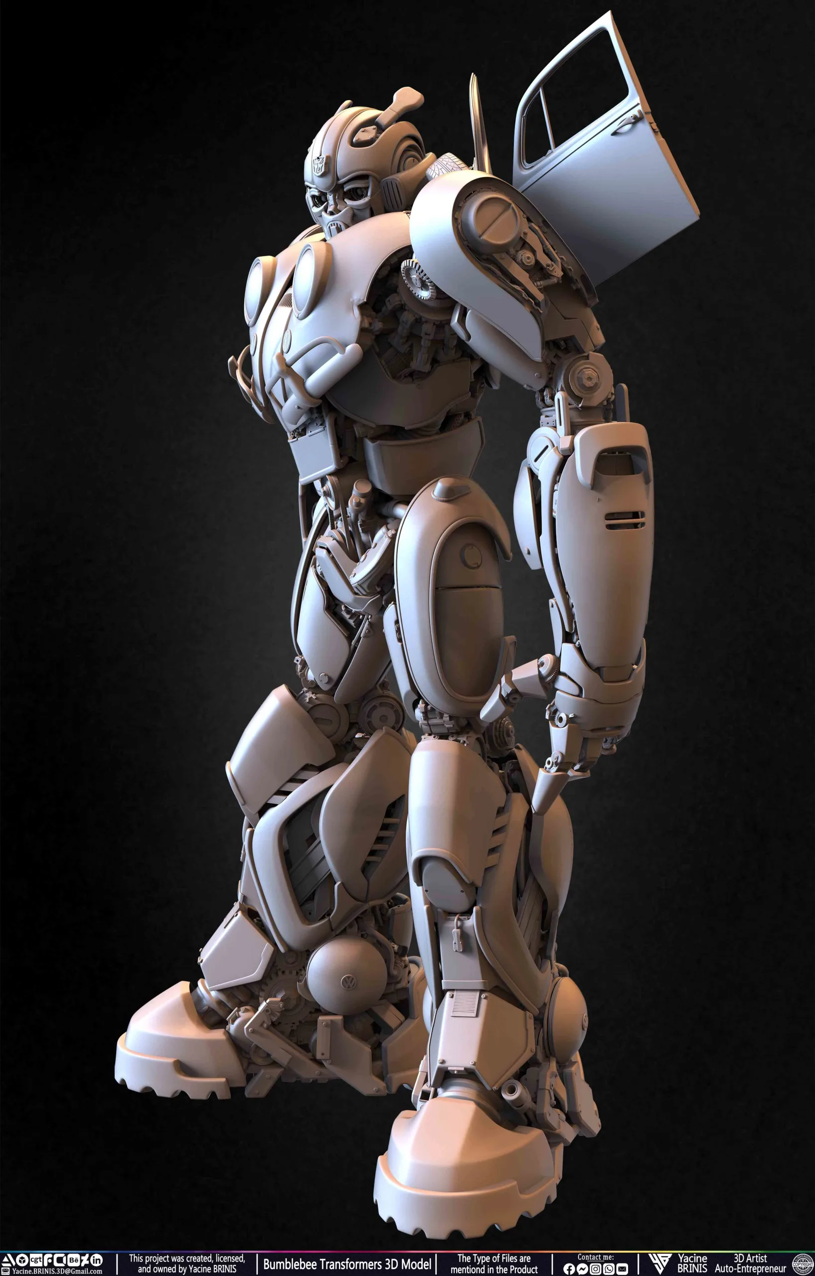 Bumblebee Transformers 3D Model