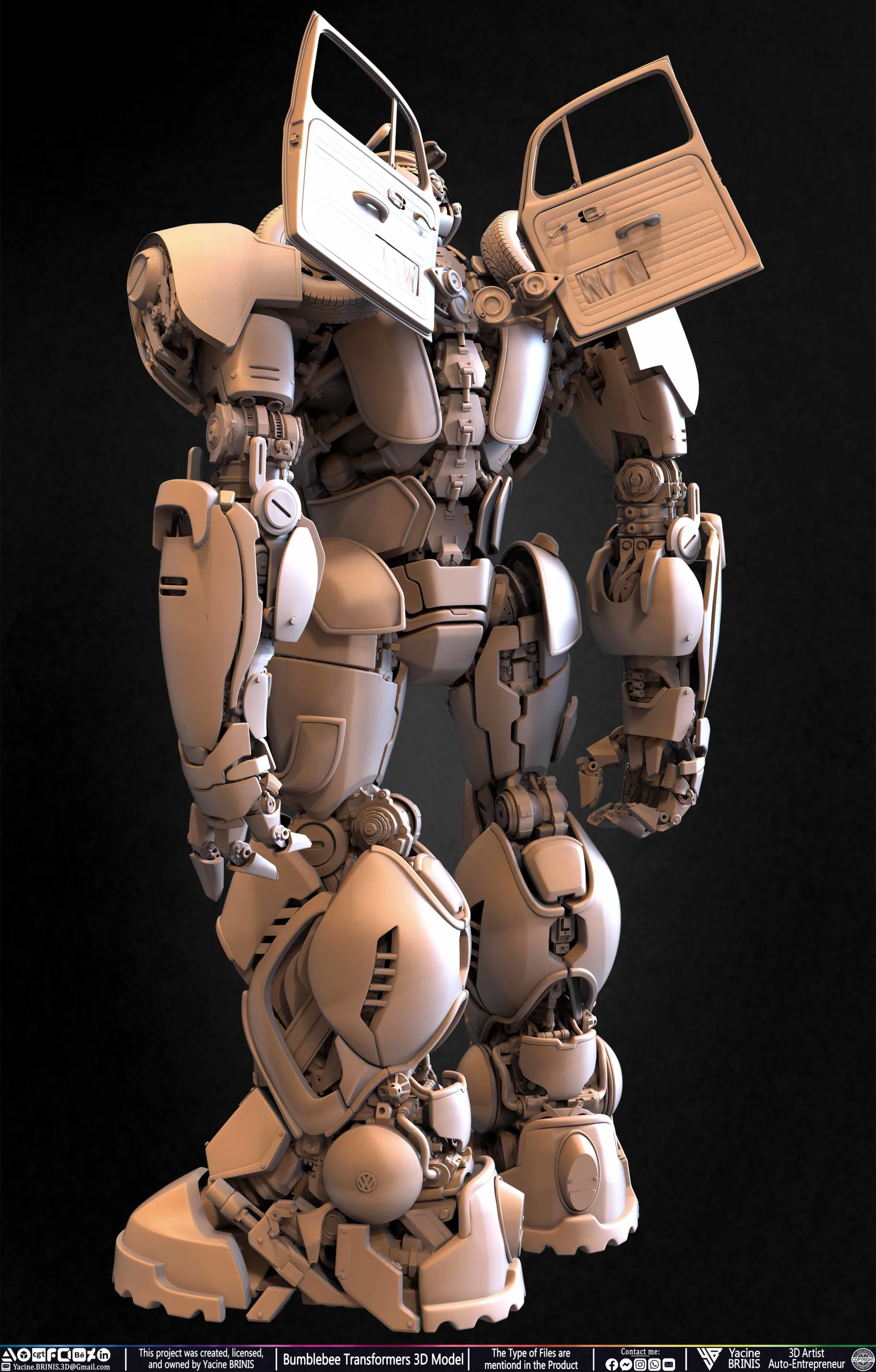 Bumblebee Transformers 3D Model