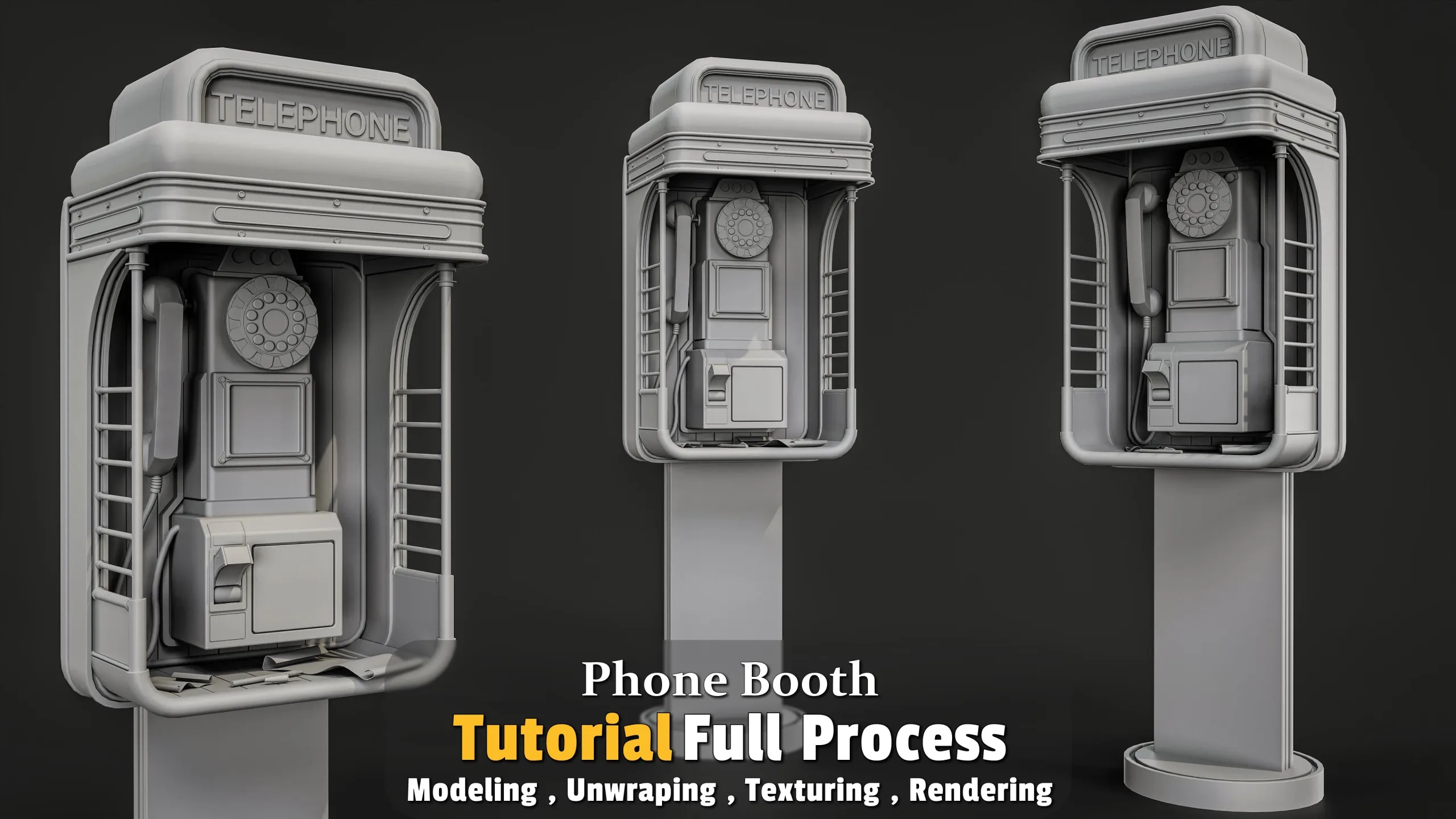 Phone Booth / Full Tutorial Process + 3D Model