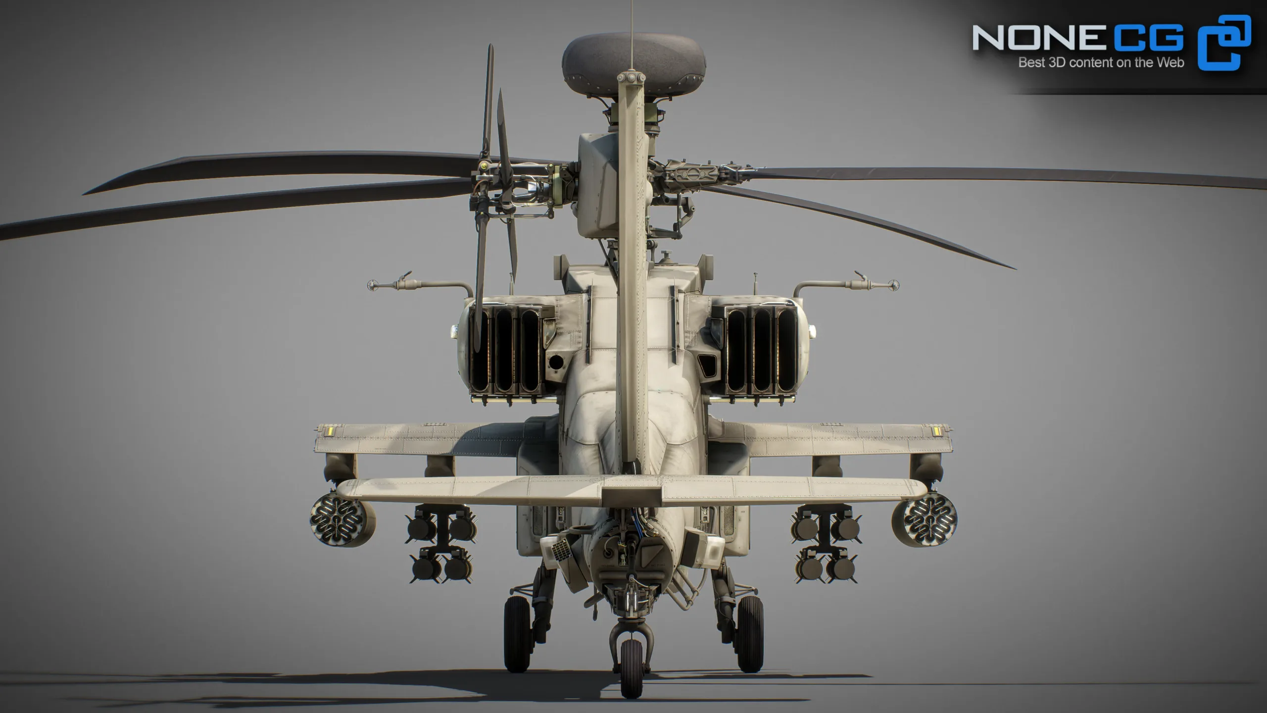 Boeing AH-64D Apache Longbow Helicopter with Cockpit