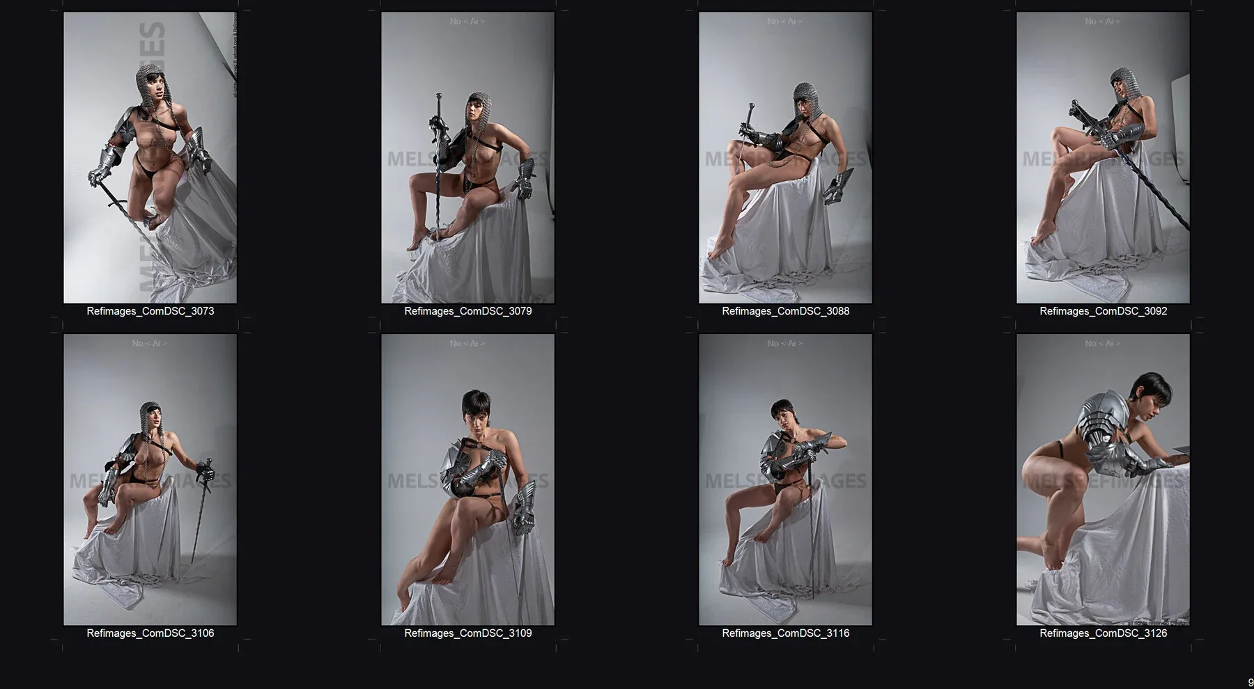 2100 Armored Queen Bundle 360° | Inspired by Xena, Brienne, Red Sonja, and Joan of Arc | Reference images