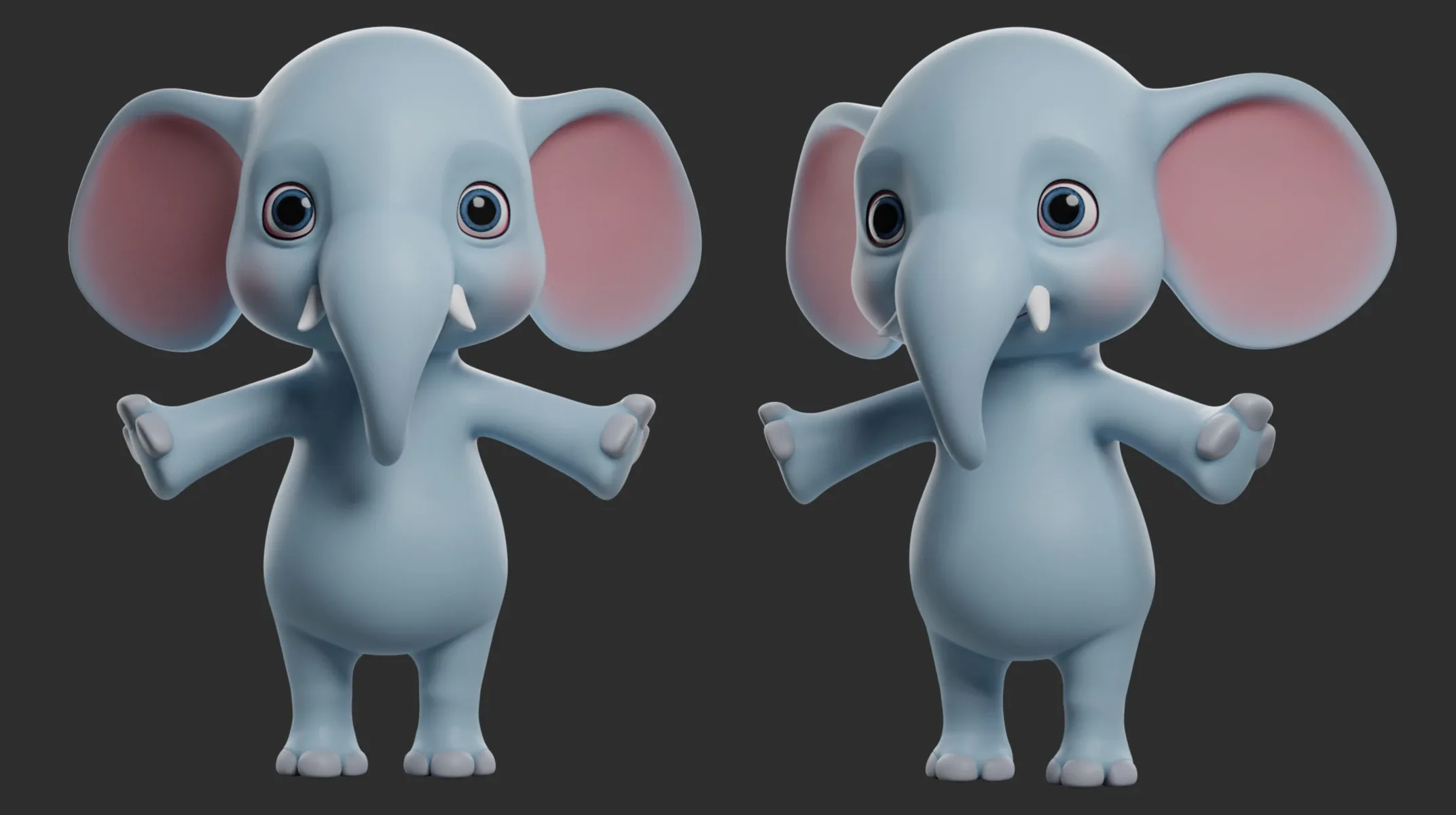 🌻10 Wild Animals Cartoon -  ( Monkey, Rhino, Elephant, Fox, Bear, Lion, Tiger, Crocodile......