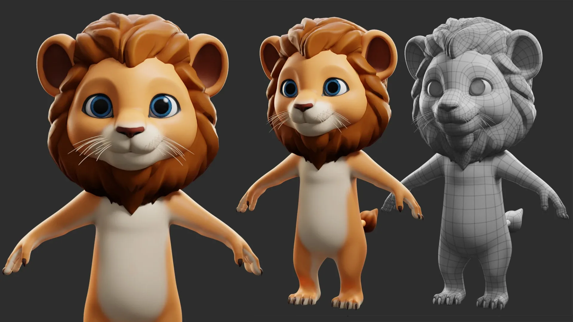 🌻10 Wild Animals Cartoon -  ( Monkey, Rhino, Elephant, Fox, Bear, Lion, Tiger, Crocodile......