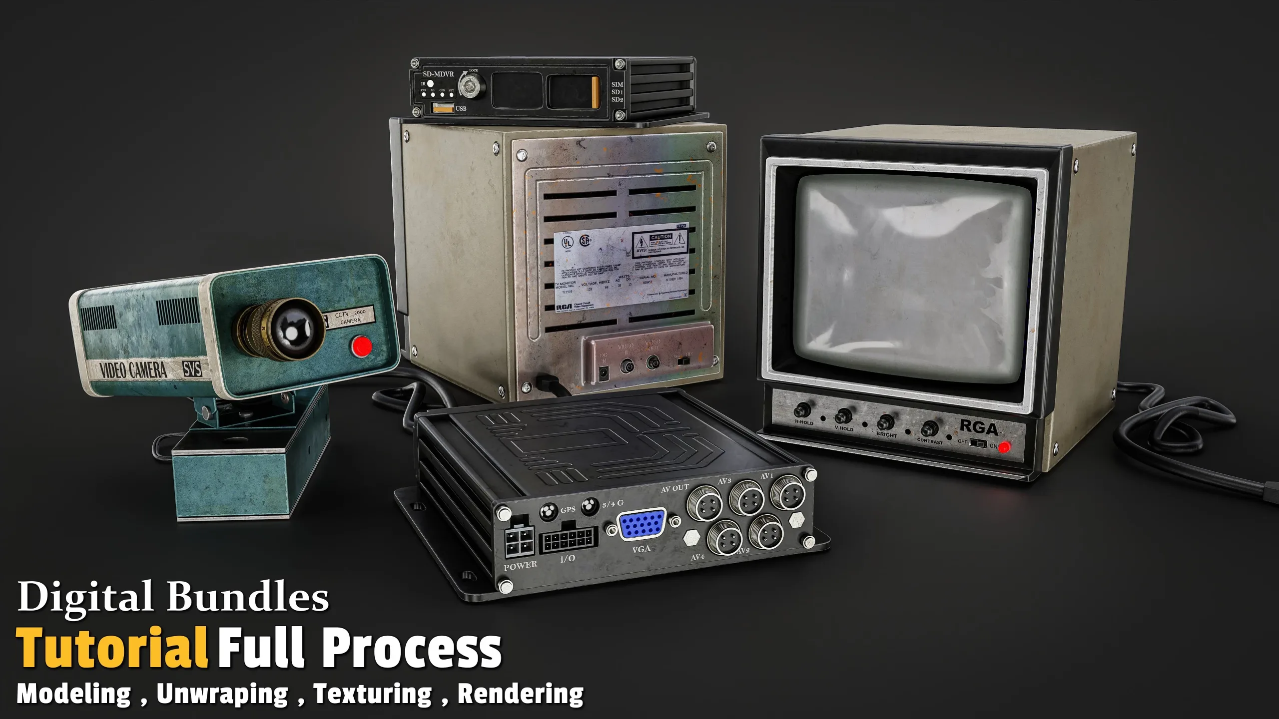 Digital Bundles / Full Tutorial Process + 3D Model
