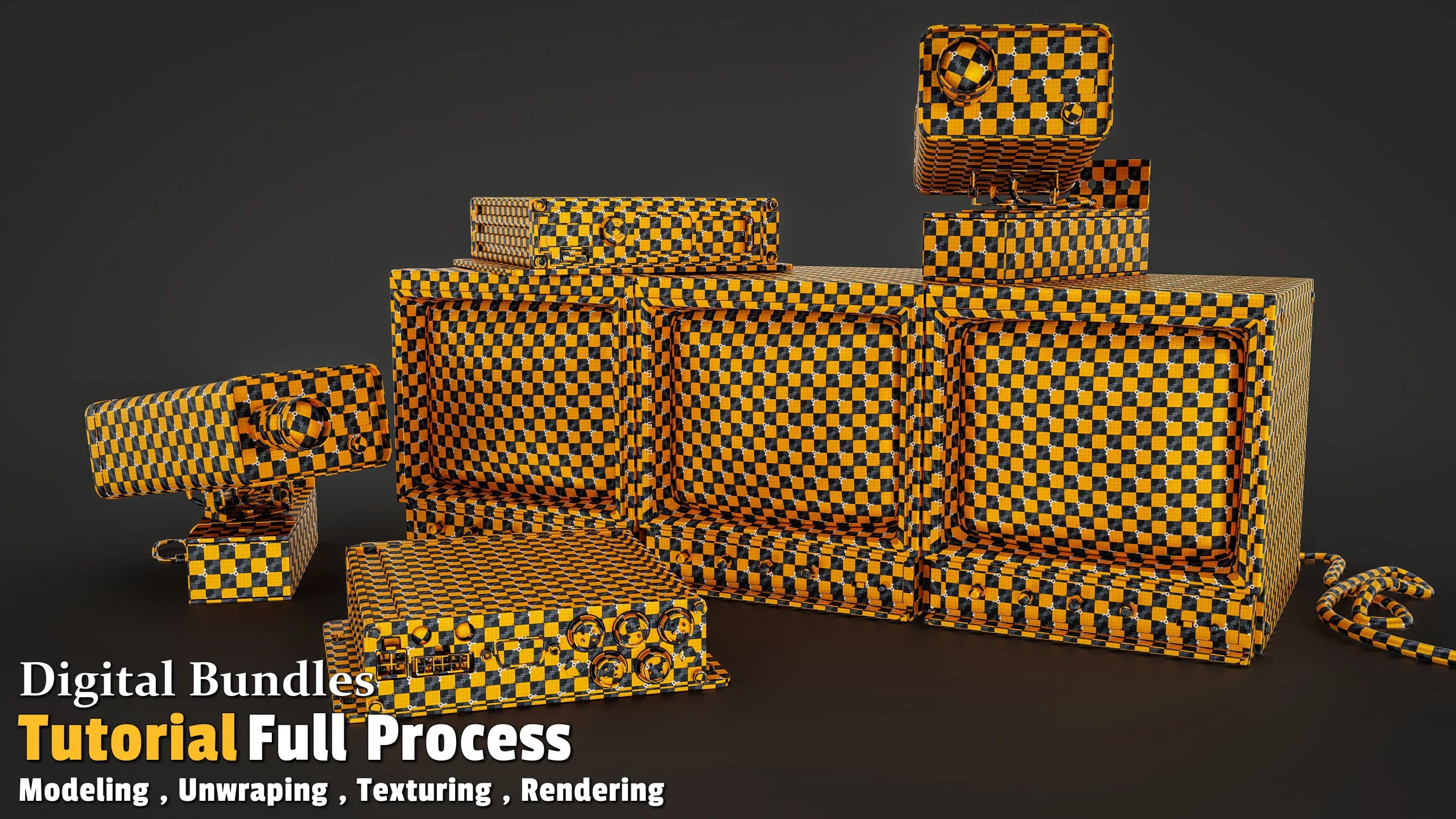 Digital Bundles / Full Tutorial Process + 3D Model