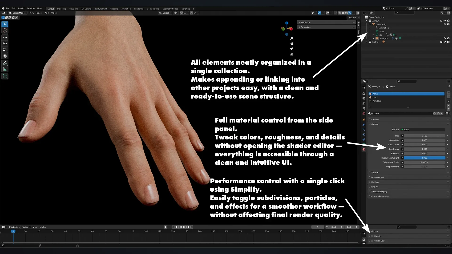 Realistic Neutral Arms | Cinematic Edition