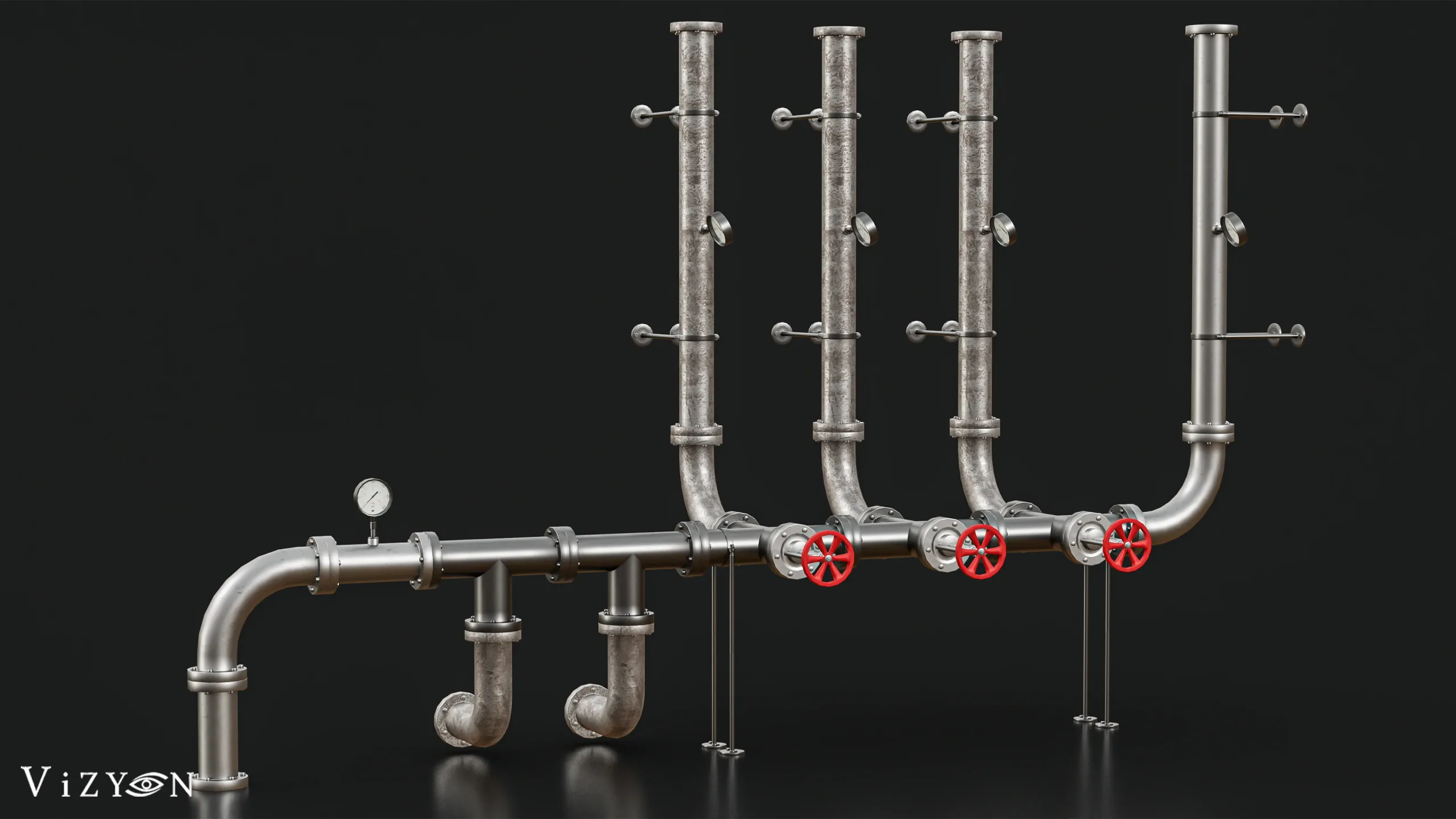 Modular Pipes System / Blender Tutorial + 3D Models with texture