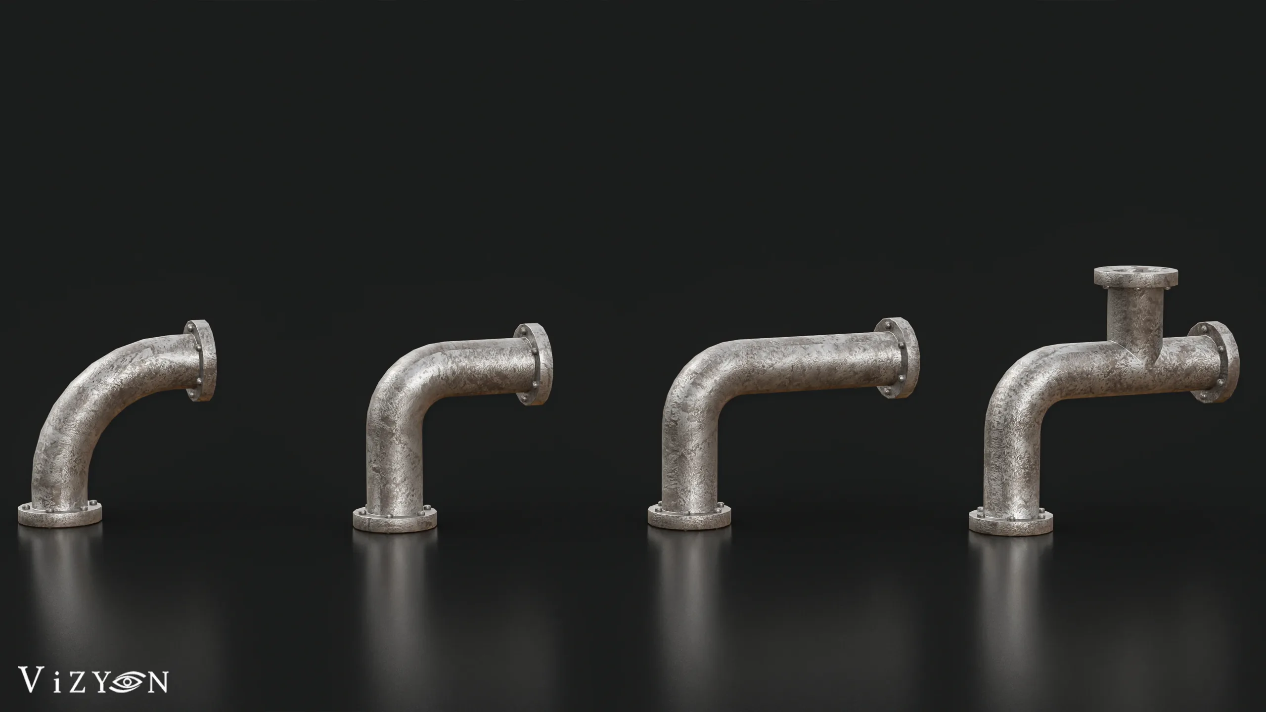 Modular Pipes System / Blender Tutorial + 3D Models with texture