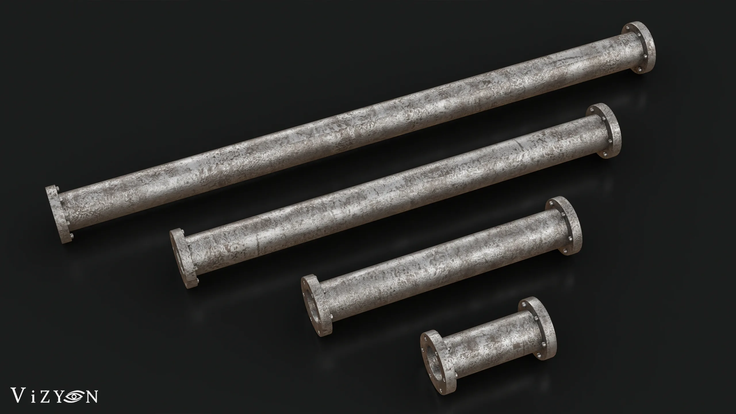 Modular Pipes System / Blender Tutorial + 3D Models with texture