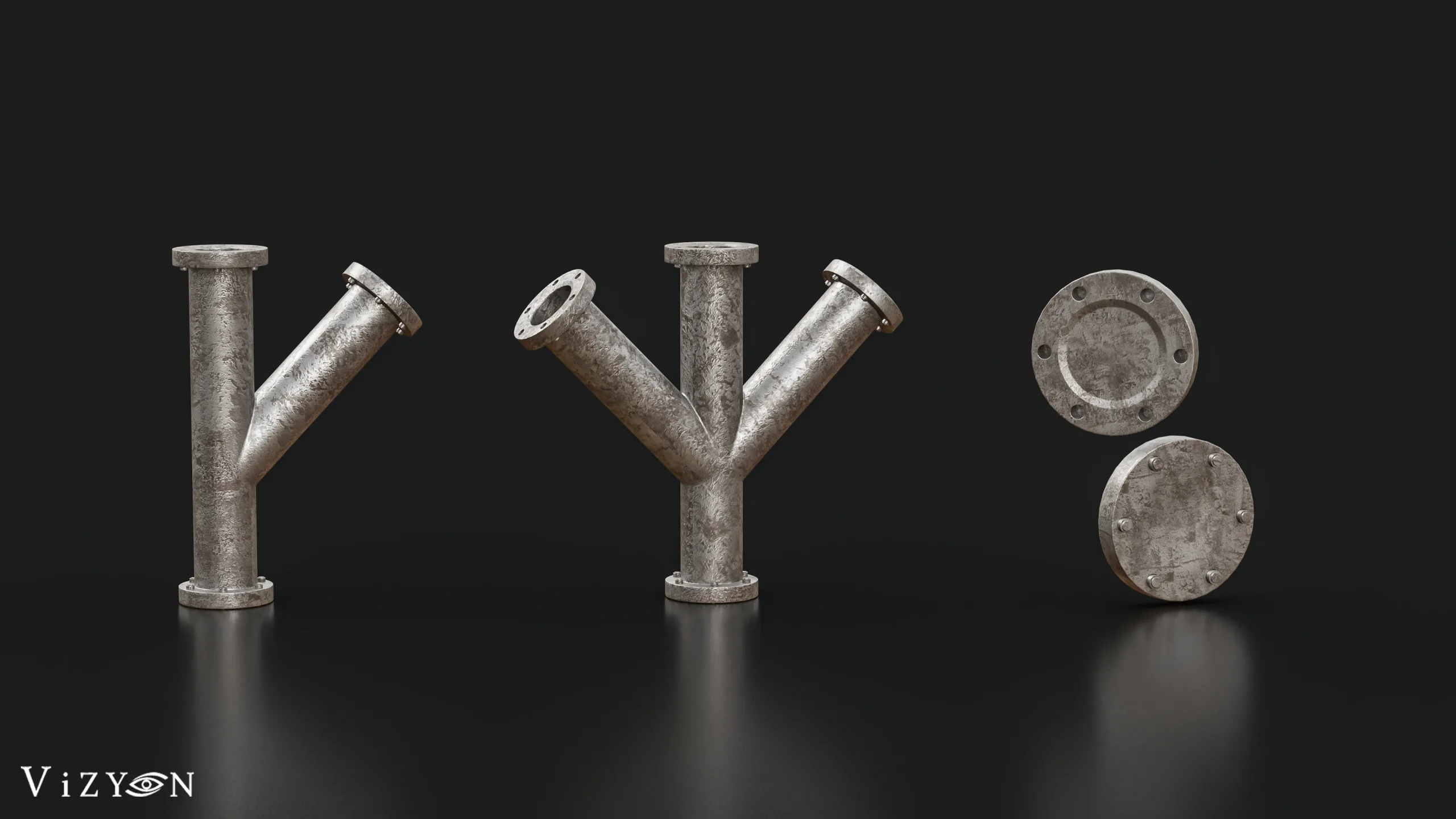 Modular Pipes System / Blender Tutorial + 3D Models with texture