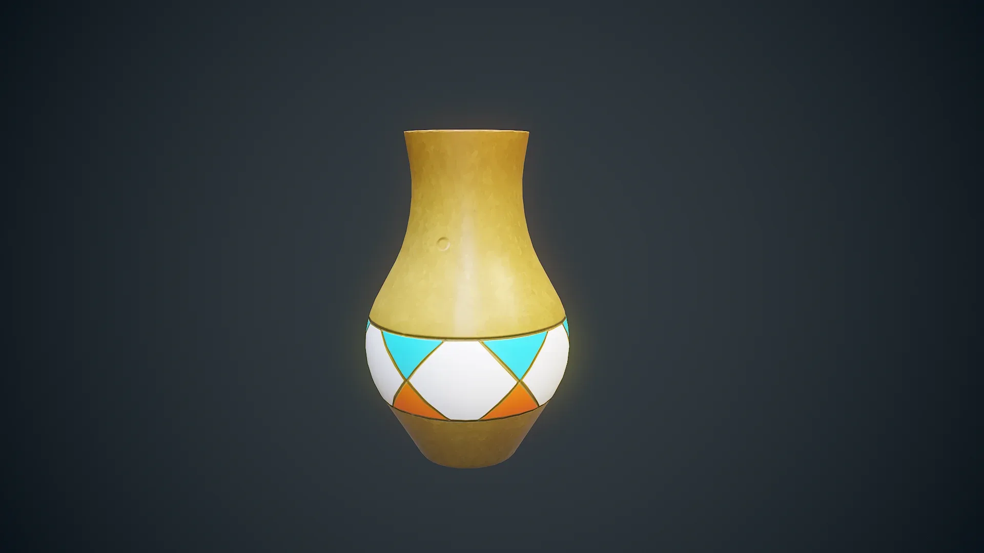 Stylized Vase Low-poly 3D model