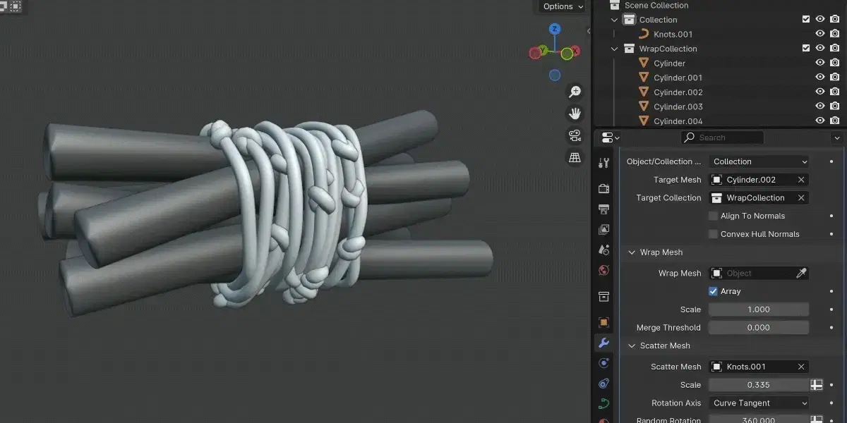 Wrap Gen - Generate Fully Customisable/Procedural Wraps (Blender 4.2+)