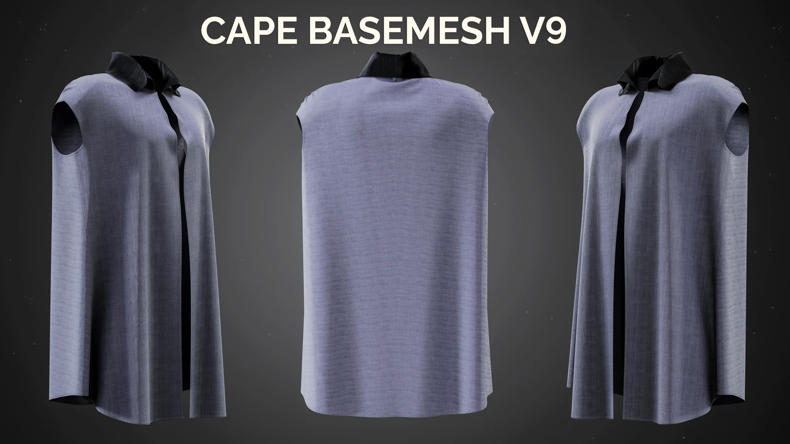 18 Capes Basemesh Models VOL 01
