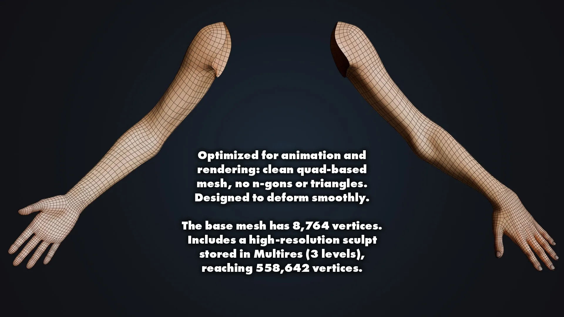 Realistic Neutral Arms | Customizable Edition