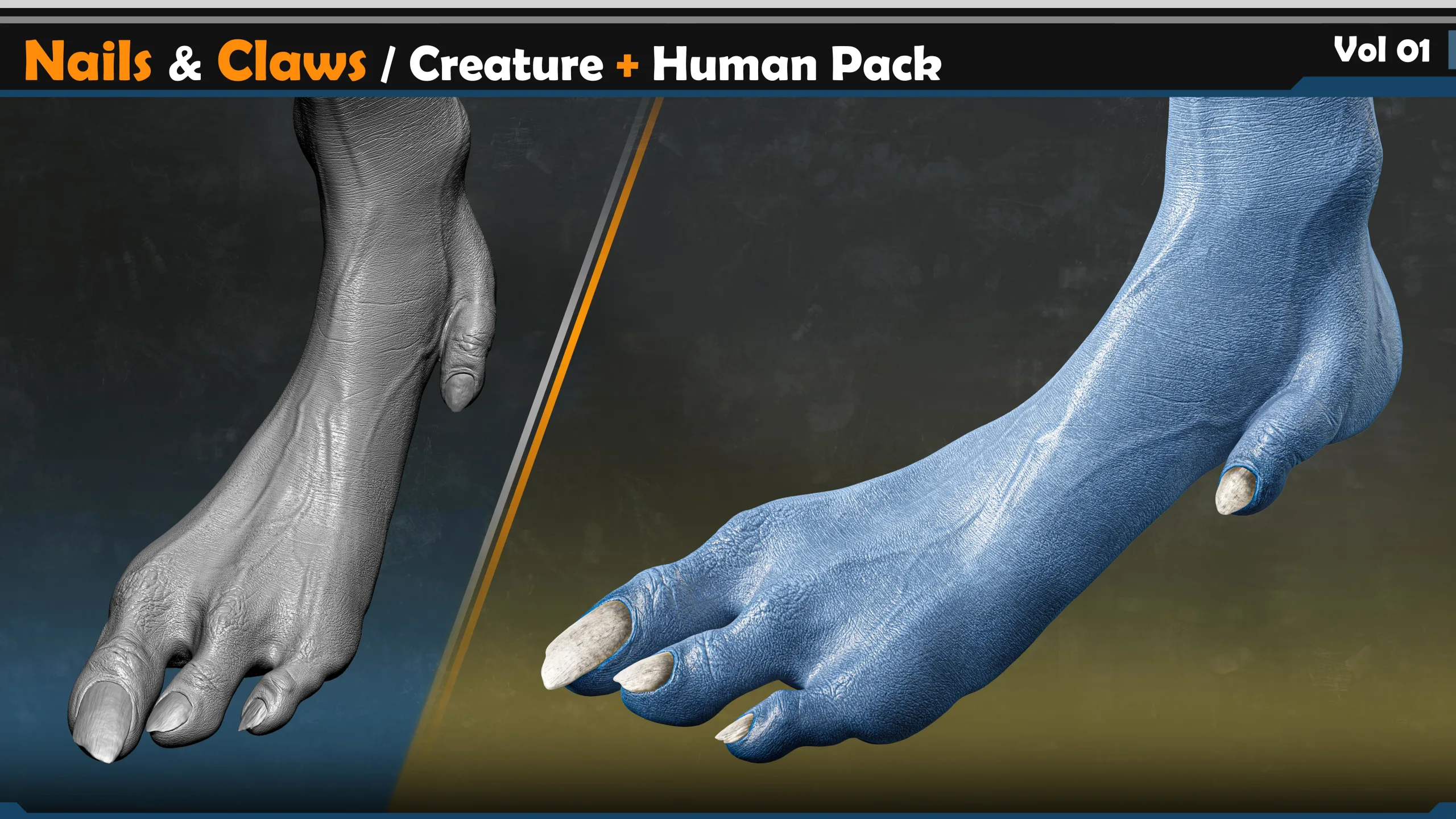 Nails & Claws – Creature + Human Pack | Vol.01
