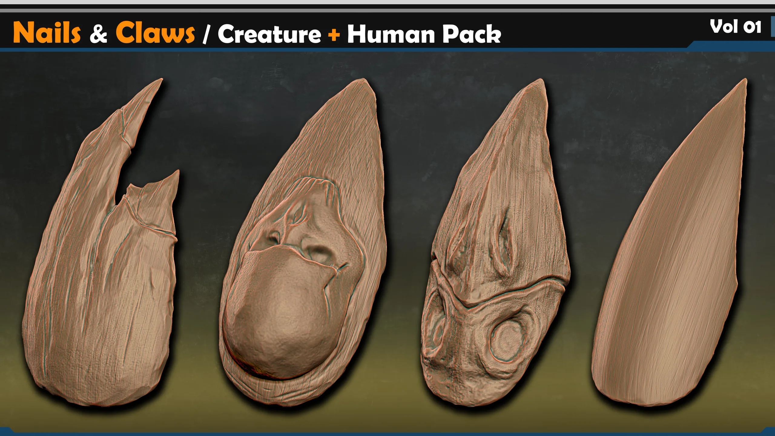 Nails & Claws – Creature + Human Pack | Vol.01