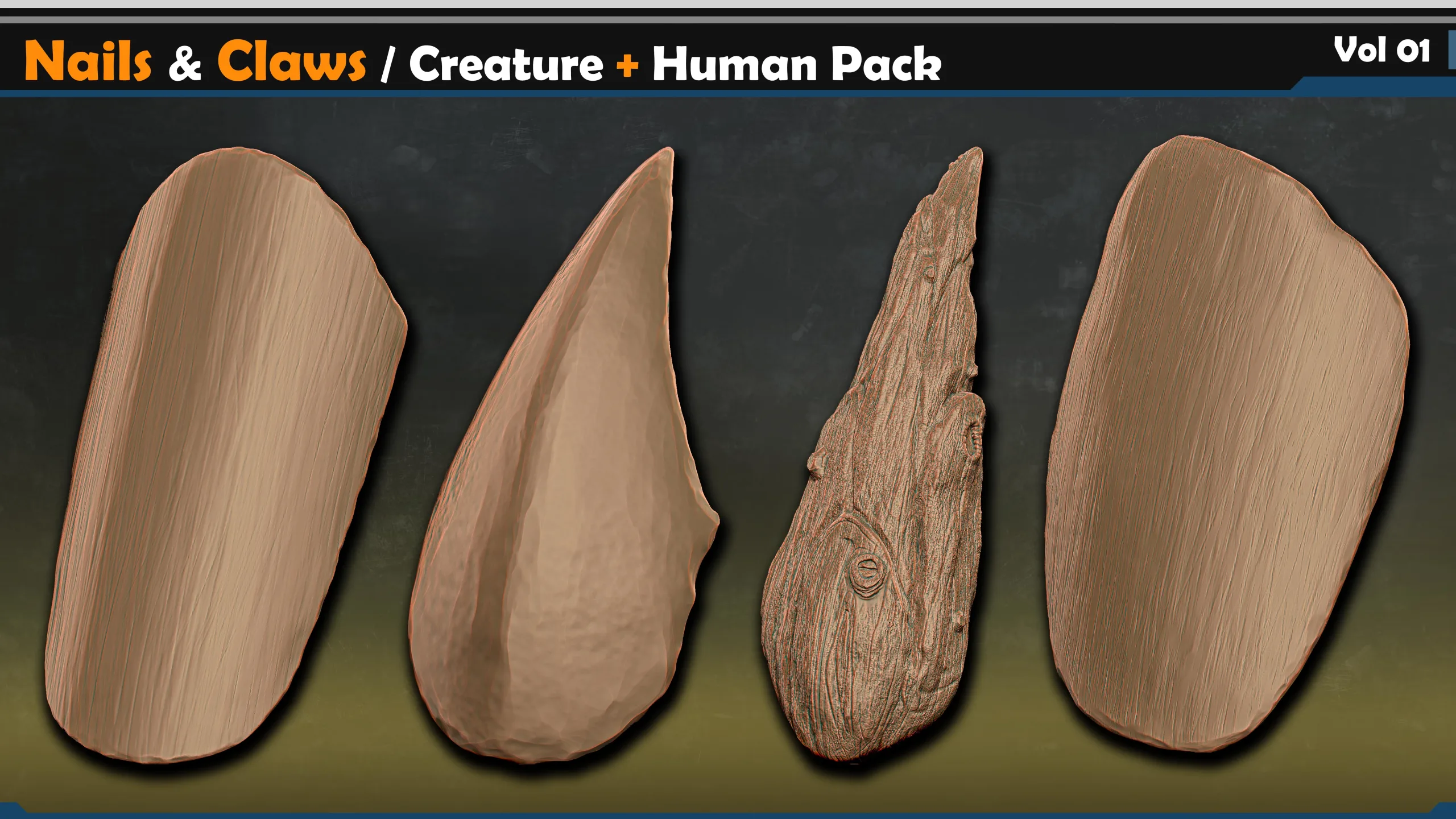 Nails & Claws – Creature + Human Pack | Vol.01