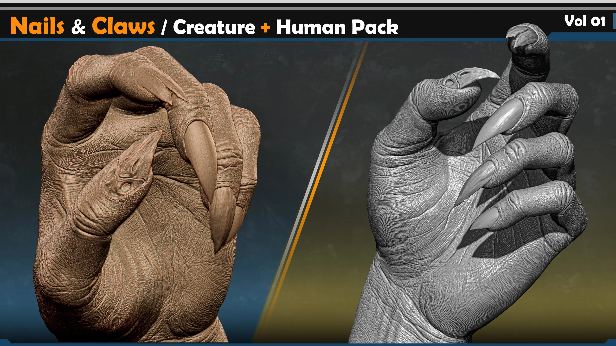 Nails & Claws – Creature + Human Pack | Vol.01