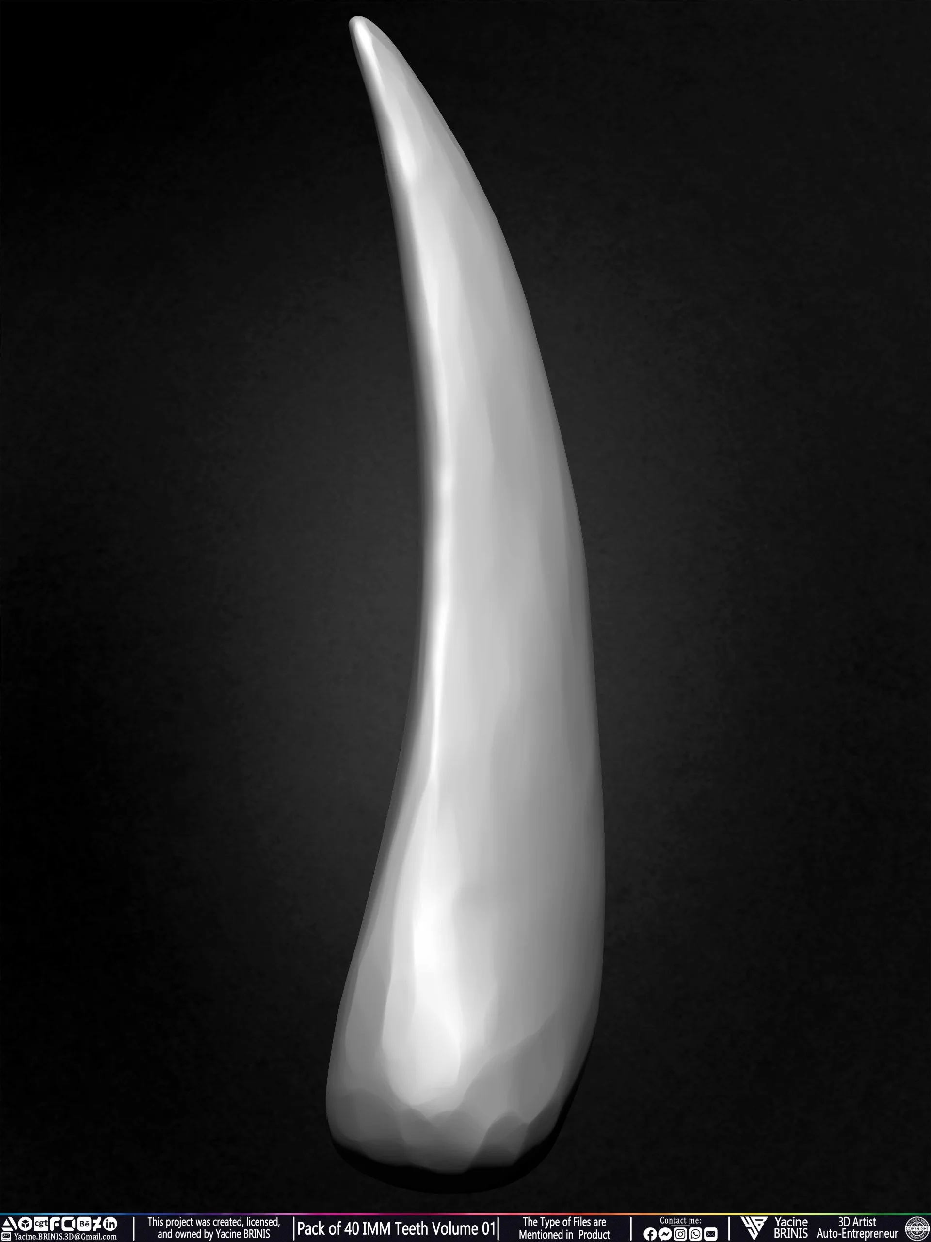 Pack of 40 IMM Teeth Volume 01