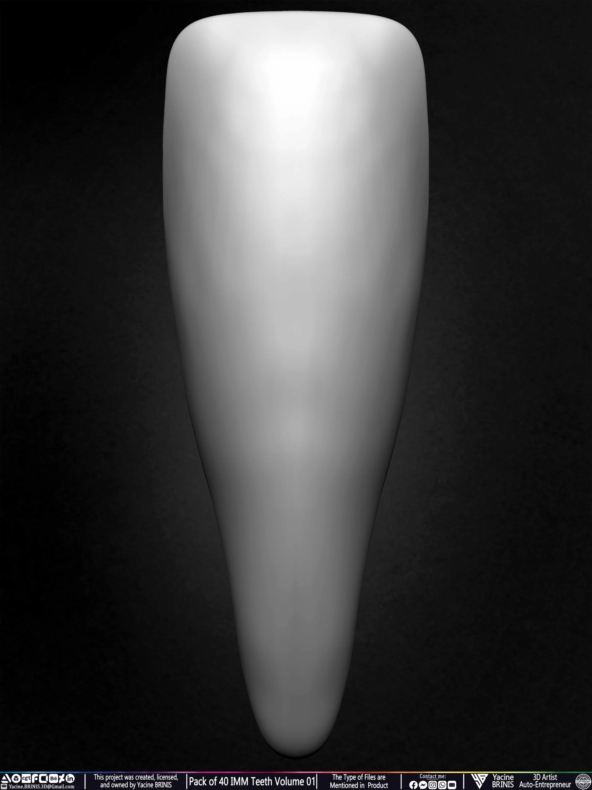 Pack of 40 IMM Teeth Volume 01