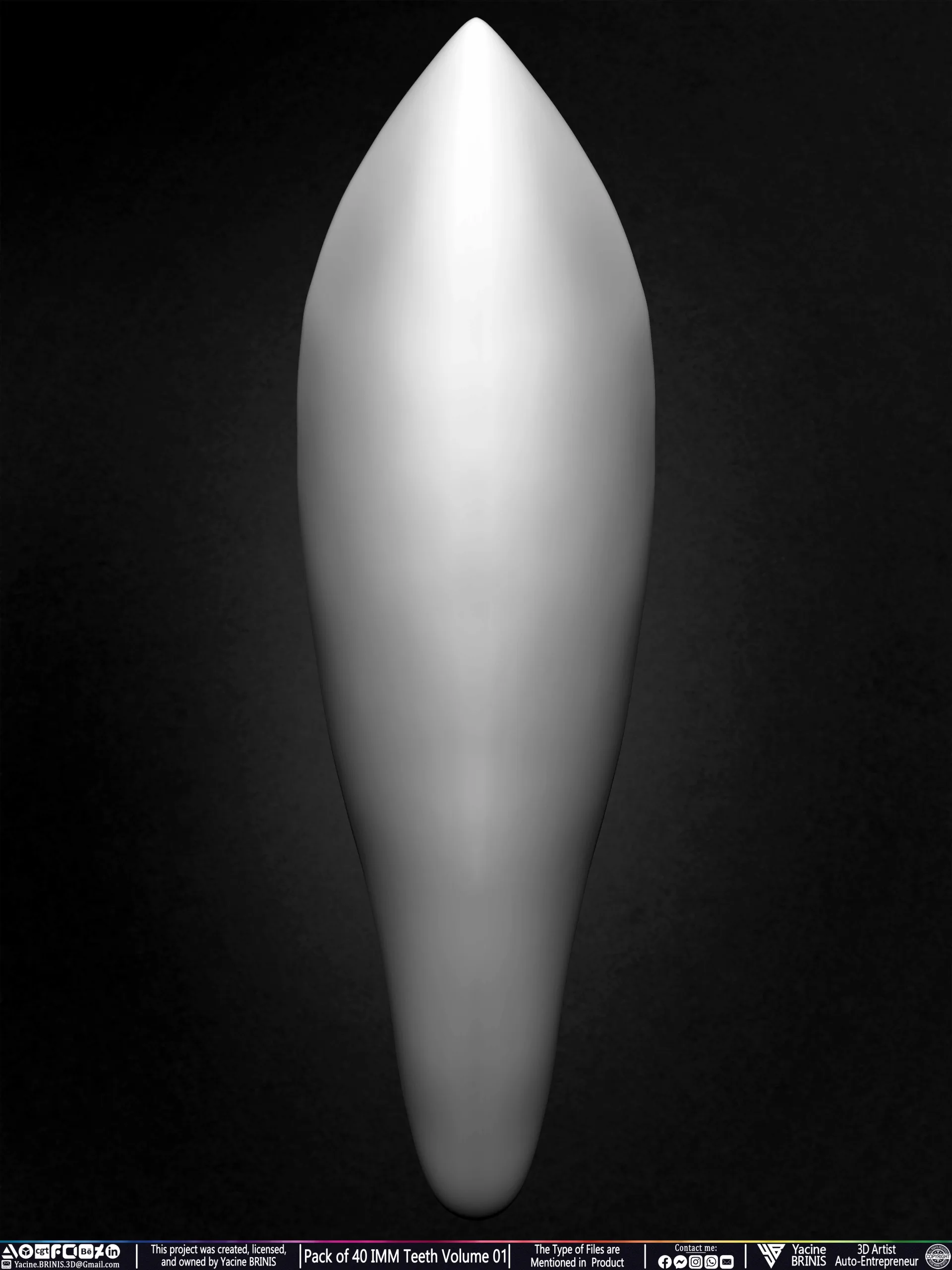 Pack of 40 IMM Teeth Volume 01