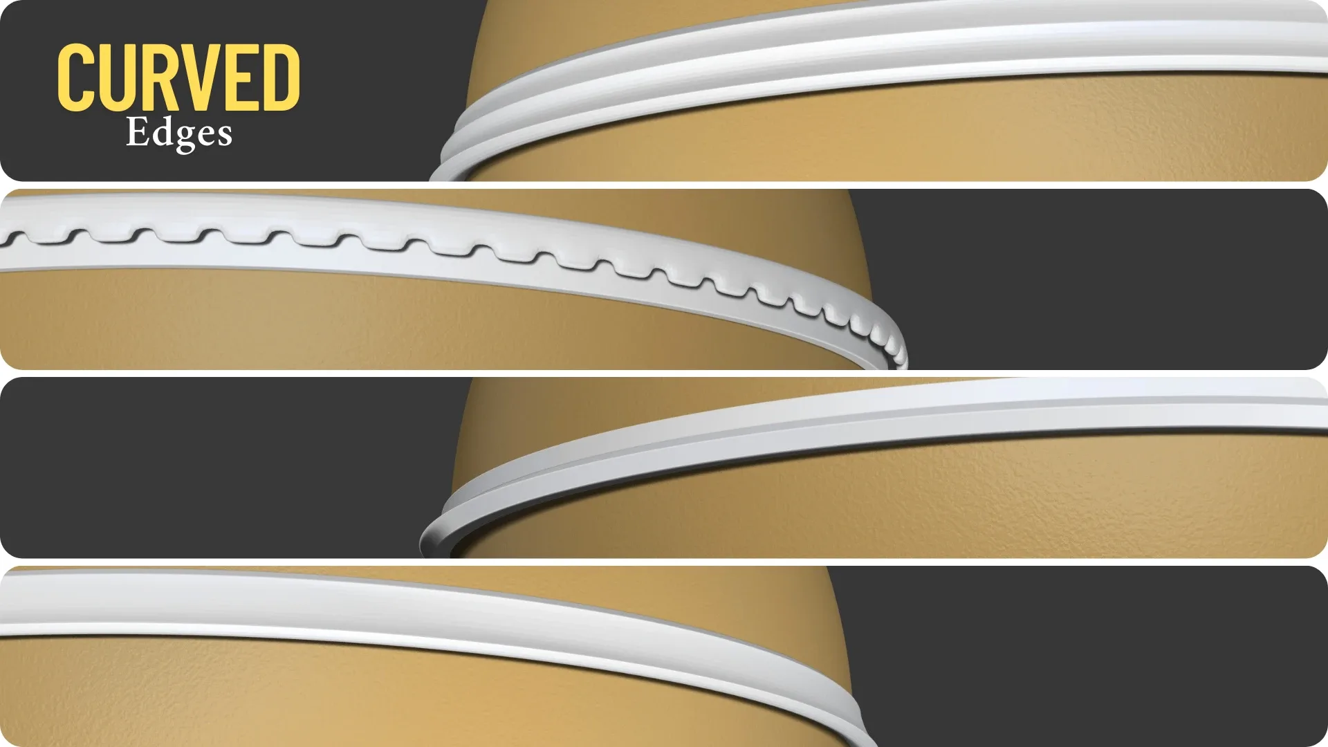 131 IMM Armor Edges for ZBrush (VOL.2 continuously connected edges)