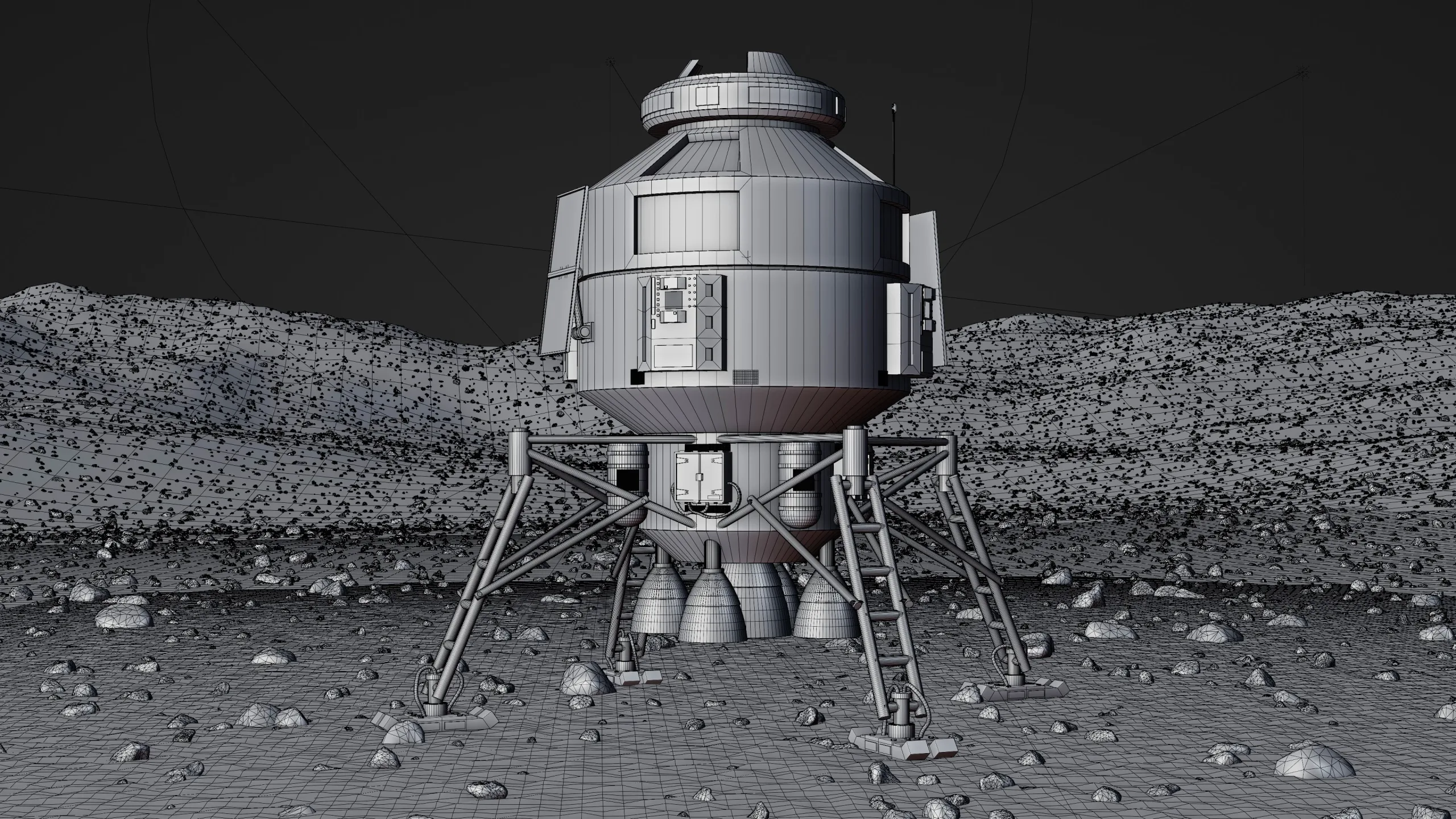 Sci-Fi Lunar Lander