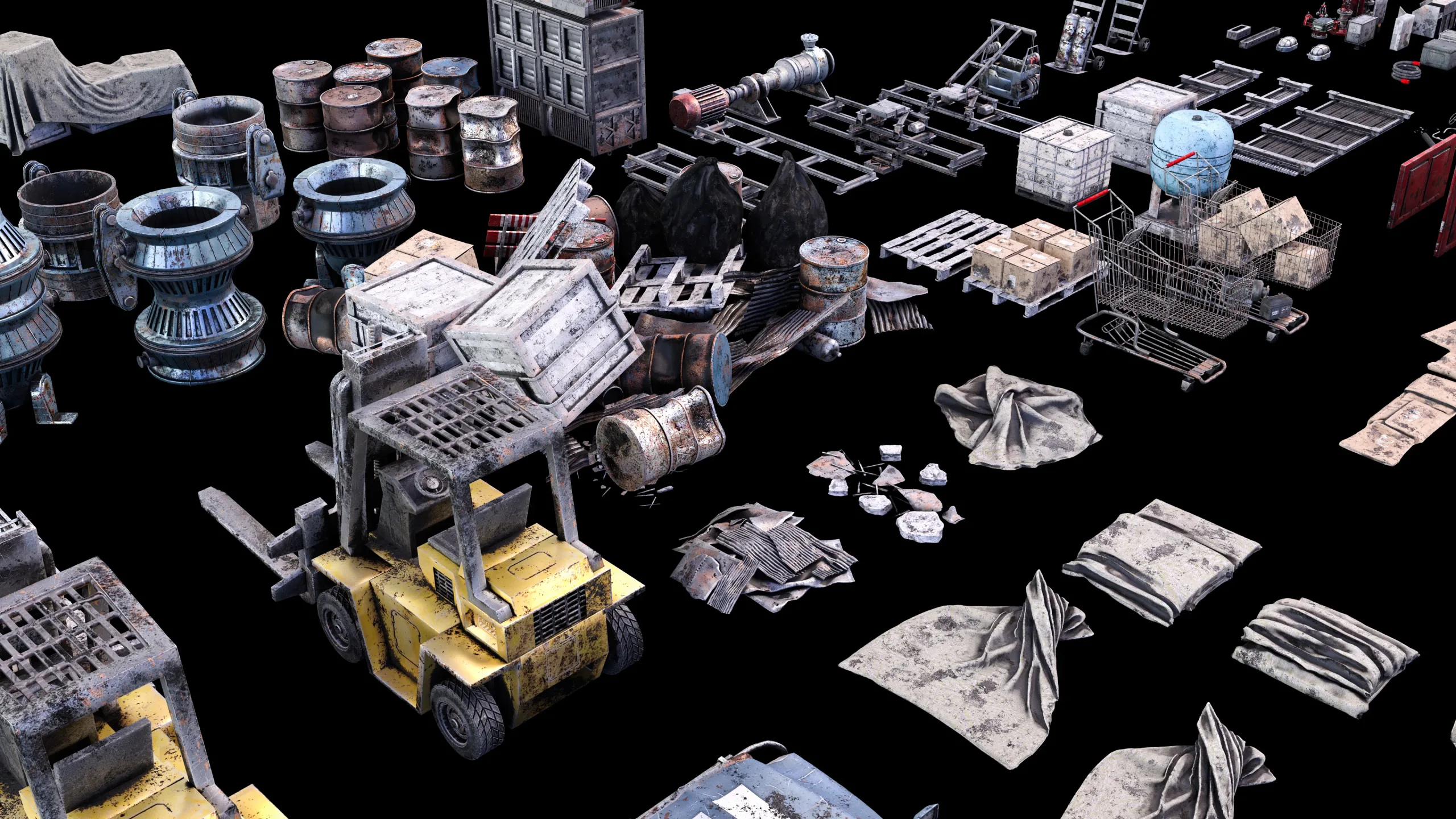 Industrial Kitbash V3 - 200+ Models / 2K-8K