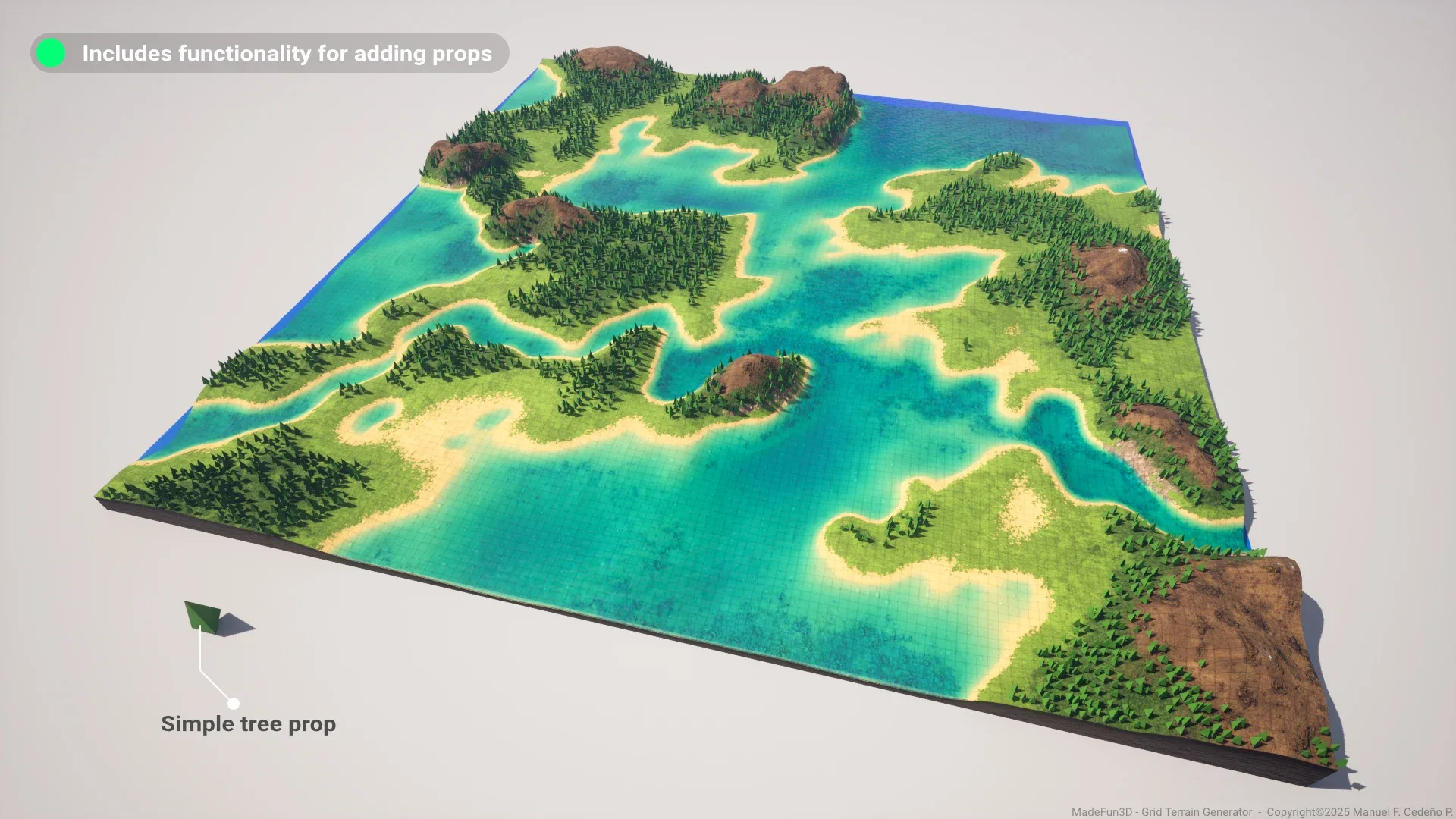Grid Terrain Generator - for Unreal Engine 5