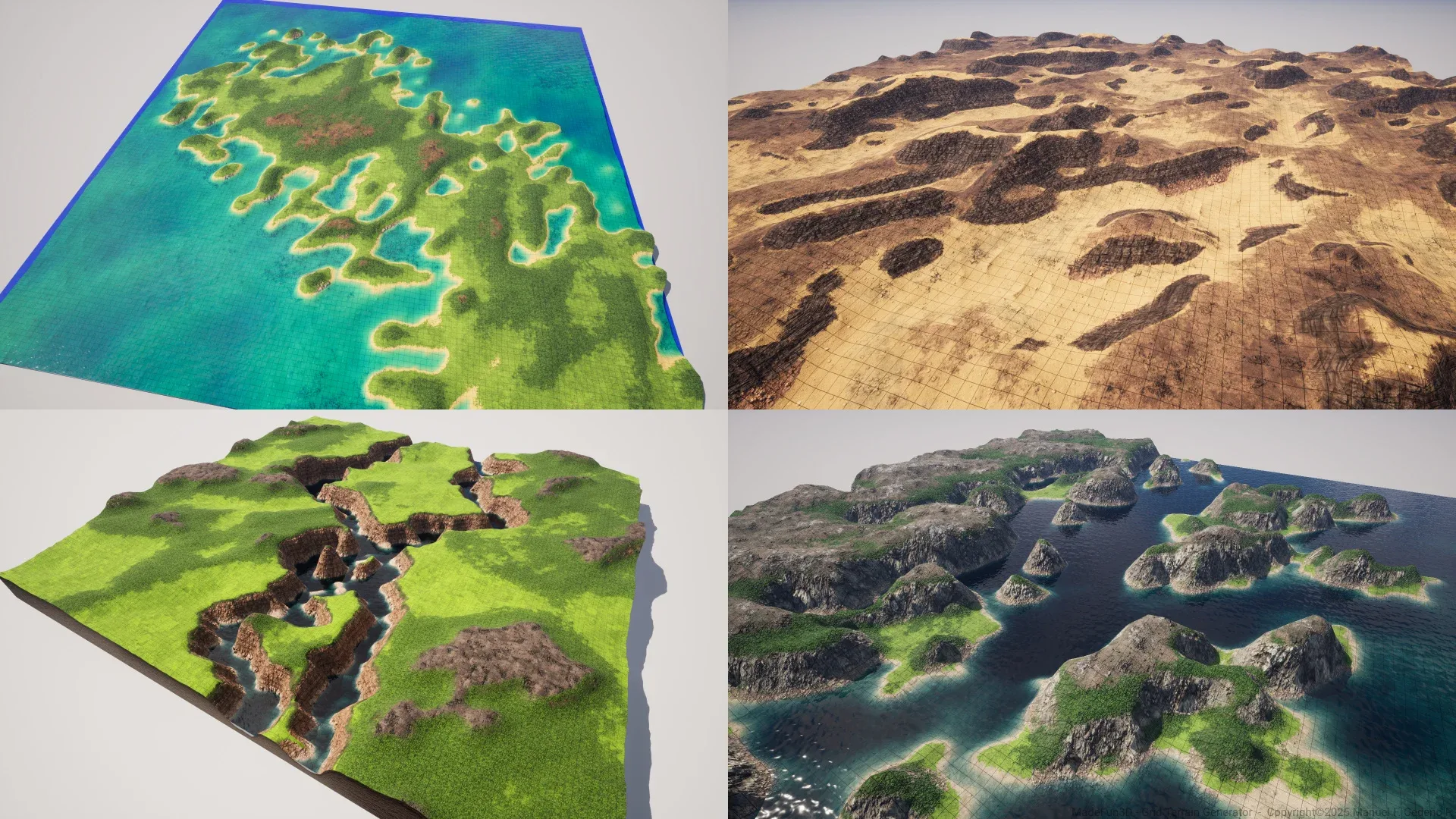 Grid Terrain Generator - for Unreal Engine 5
