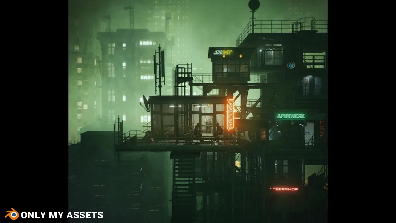 Creating A Cyberpunk Scene In Blender - Tutorial