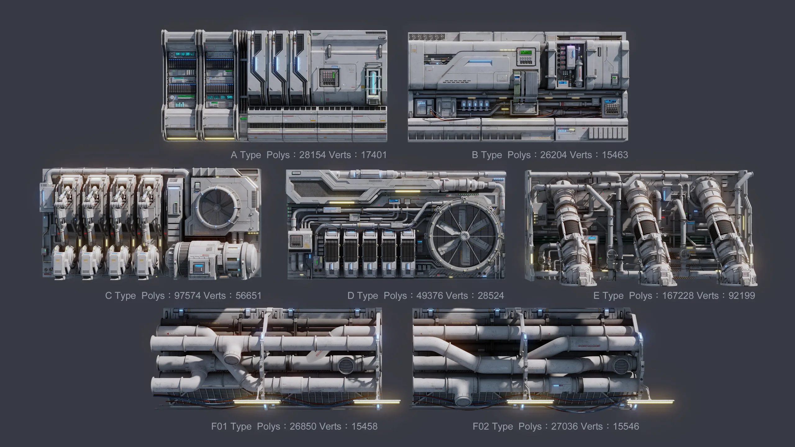 Sci-Fi Architecture Panels Kit Vol 4