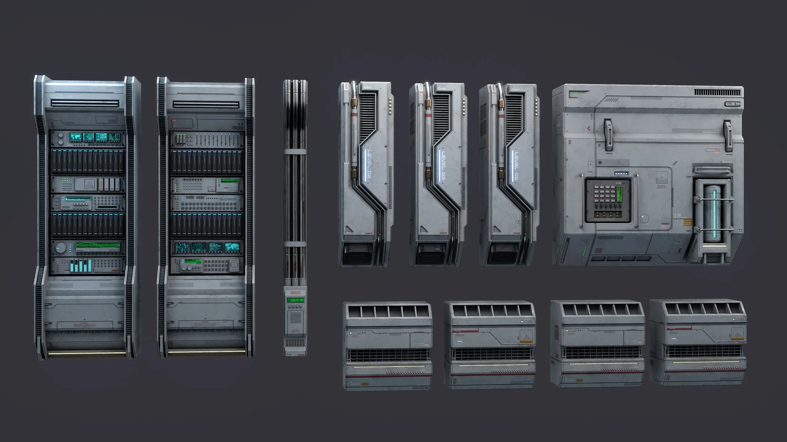 Sci-Fi Architecture Panels Kit Vol 4