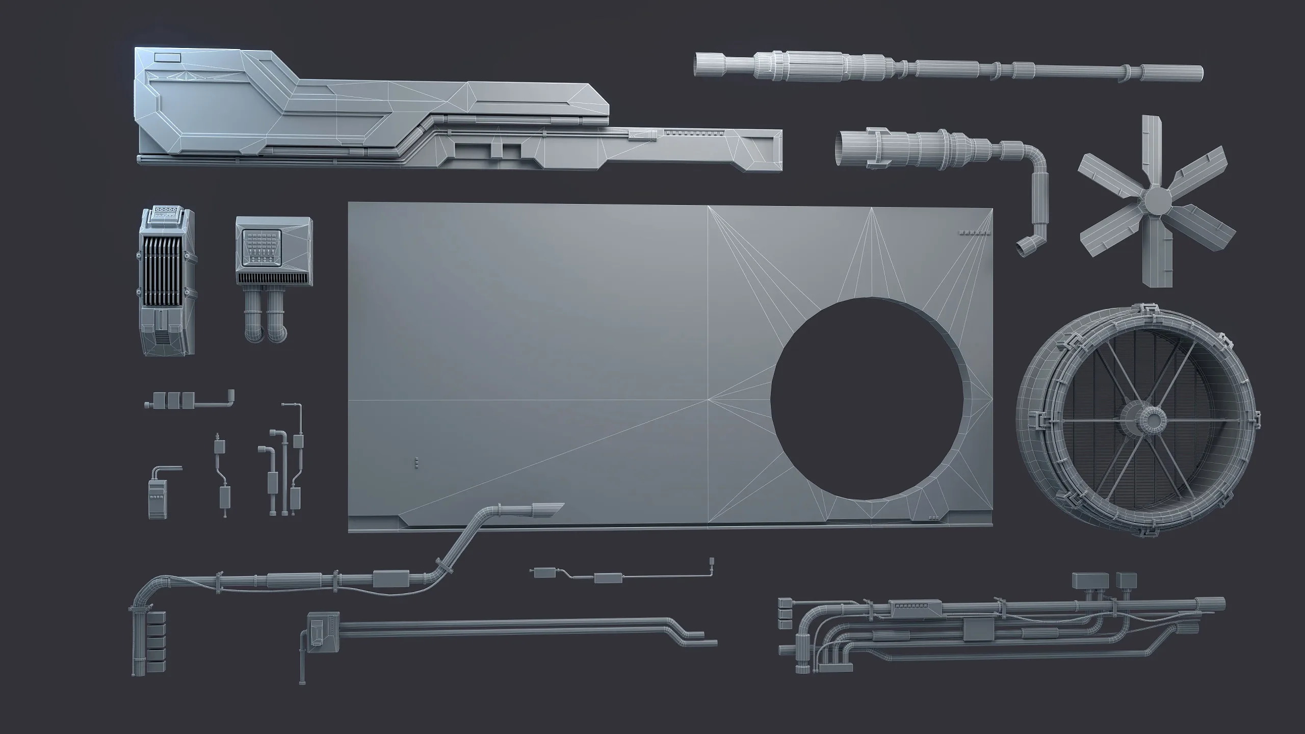 Sci-Fi Architecture Panels Kit Vol 4