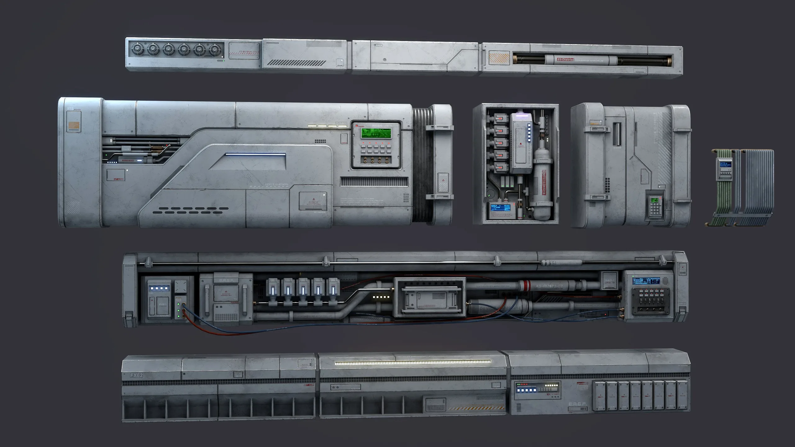Sci-Fi Architecture Panels Kit Vol 4