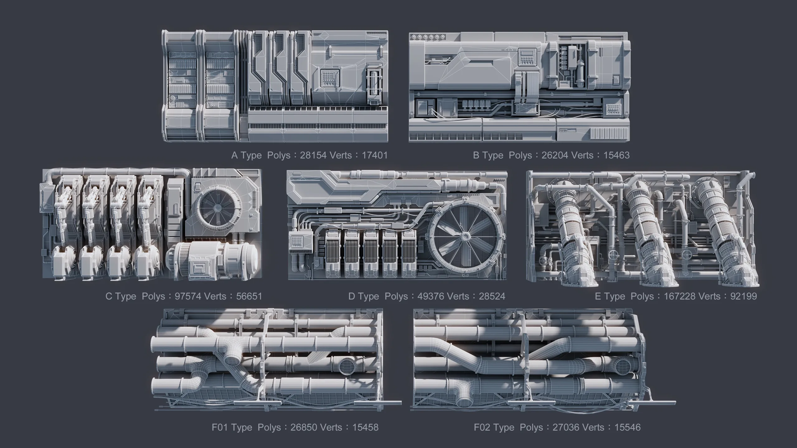 Sci-Fi Architecture Panels Kit Vol 4