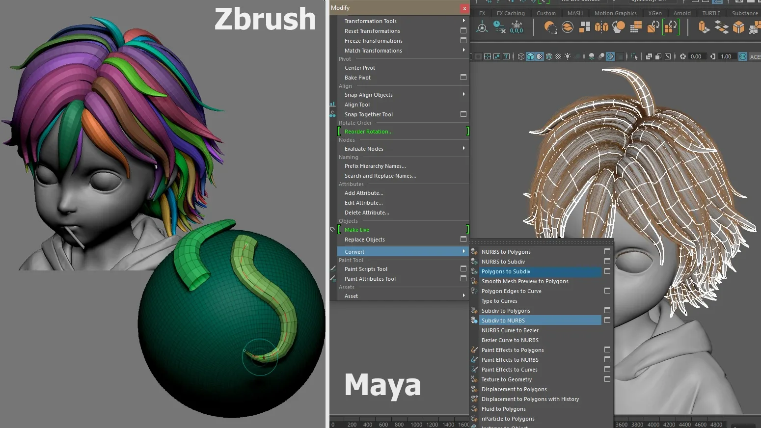 Ahoge 0.9.1 • Hair plugin for Maya
