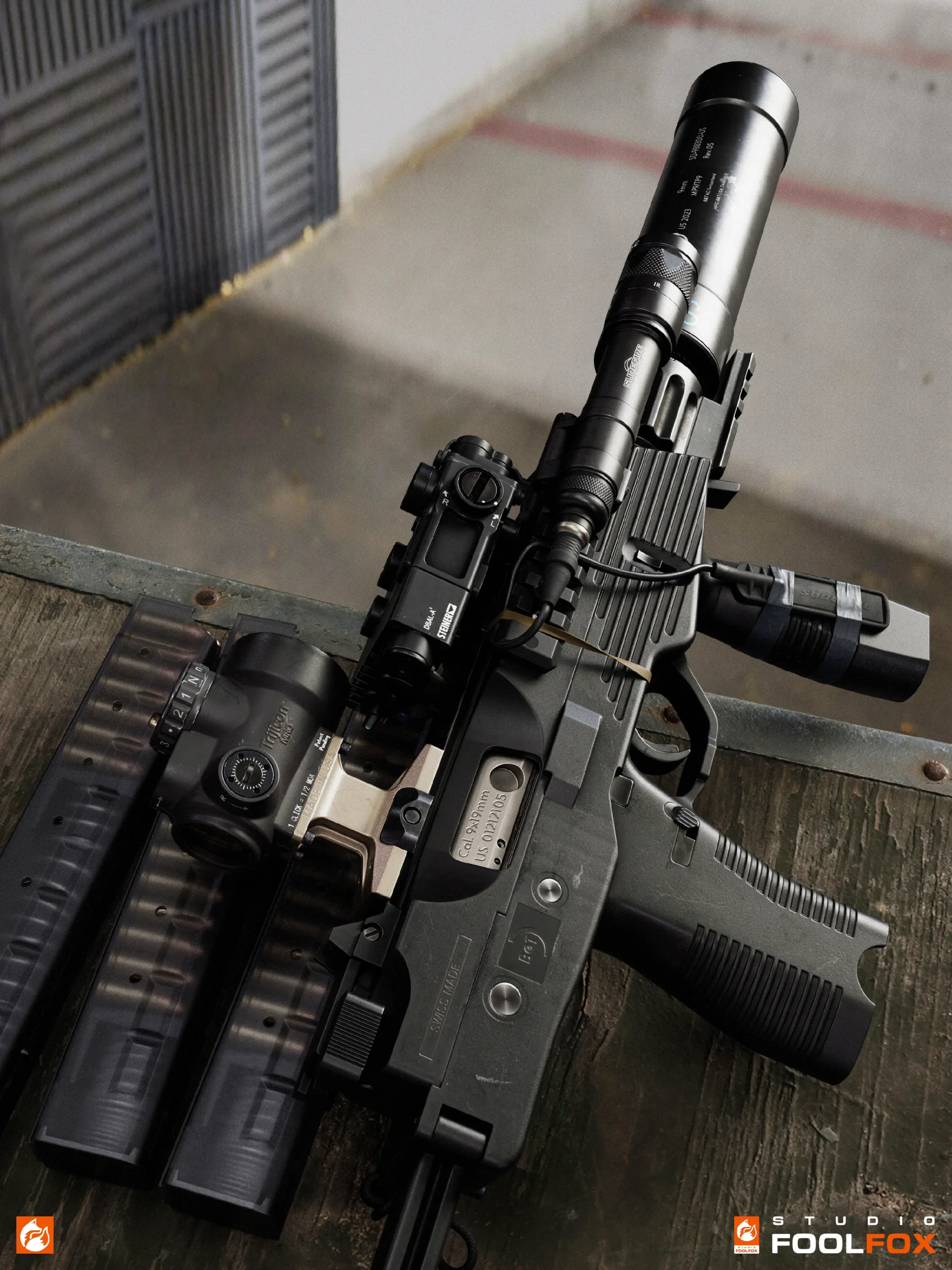 FPS Weapon B&T MP9 / TP9 - Models and Textures