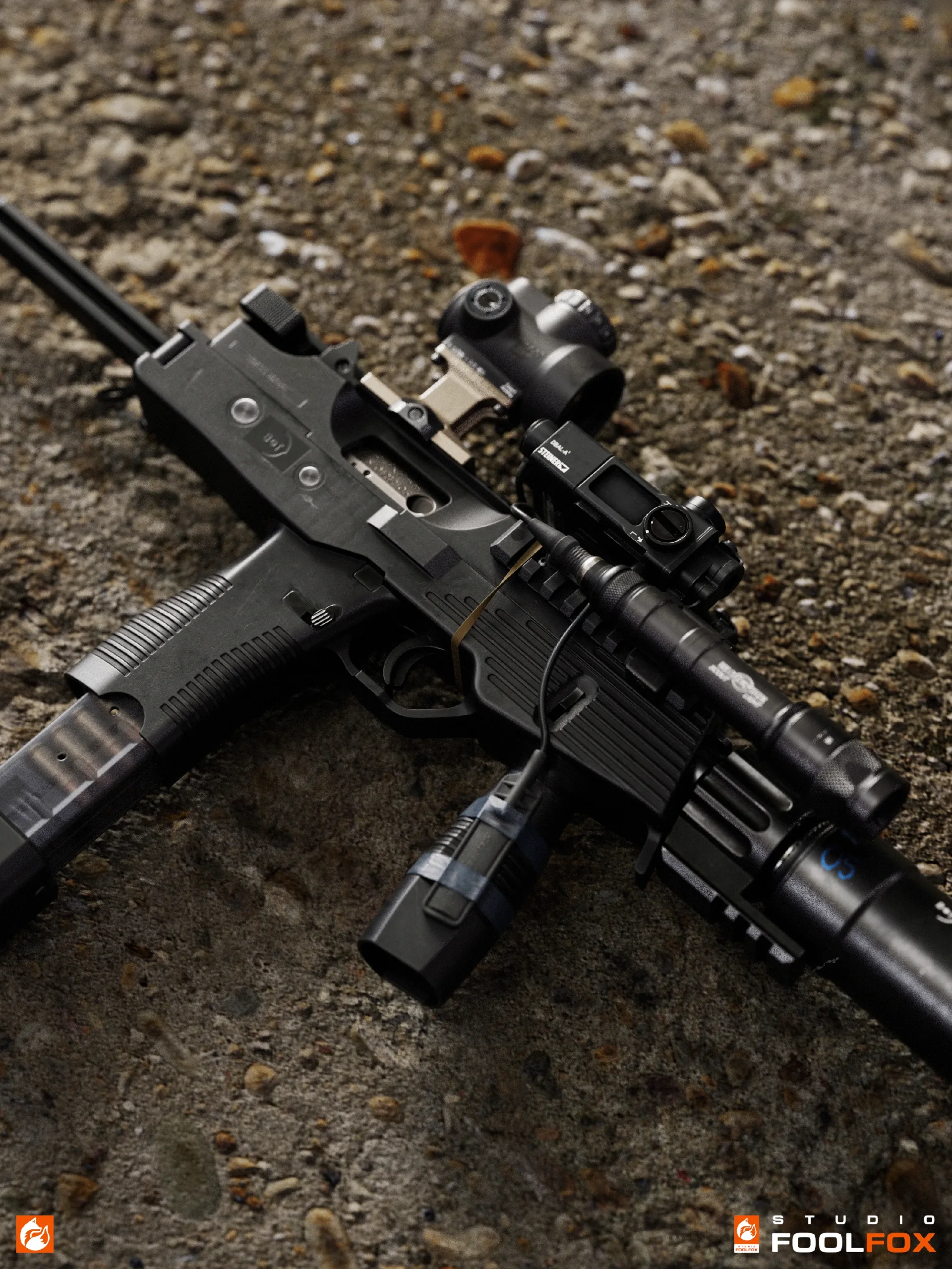 FPS Weapon B&T MP9 / TP9 - Models and Textures