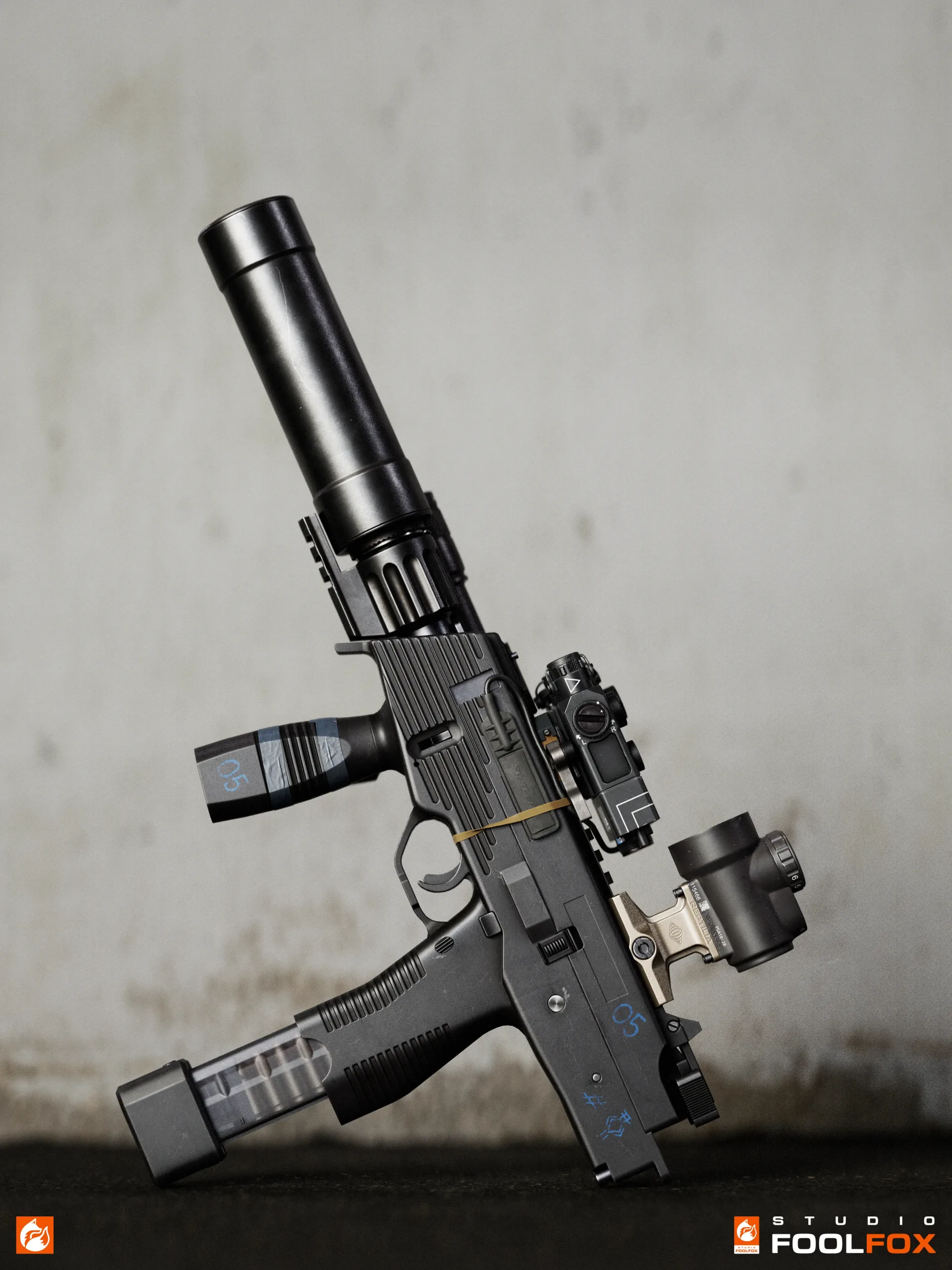 FPS Weapon B&T MP9 / TP9 - Models and Textures