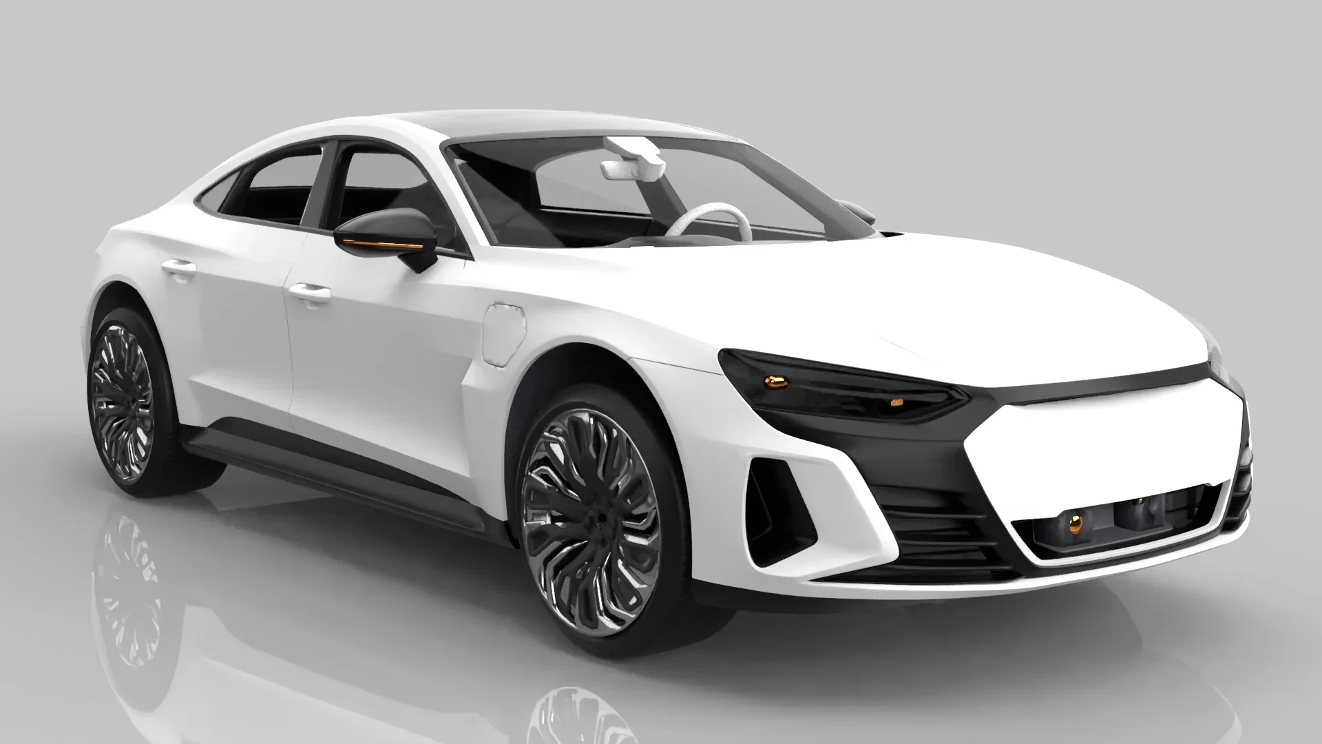 Modern Sedan Car Model