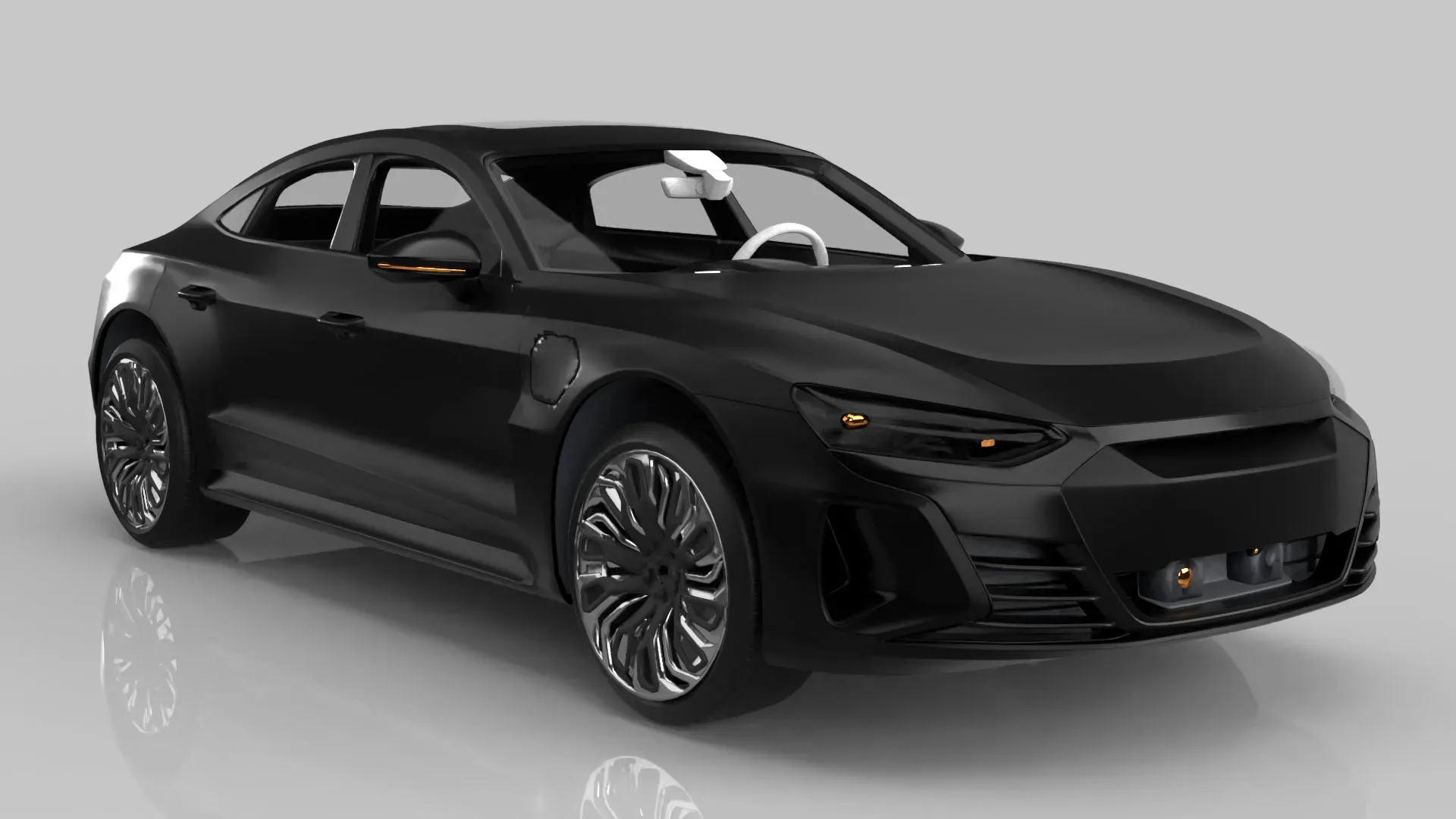 Modern Sedan Car Model