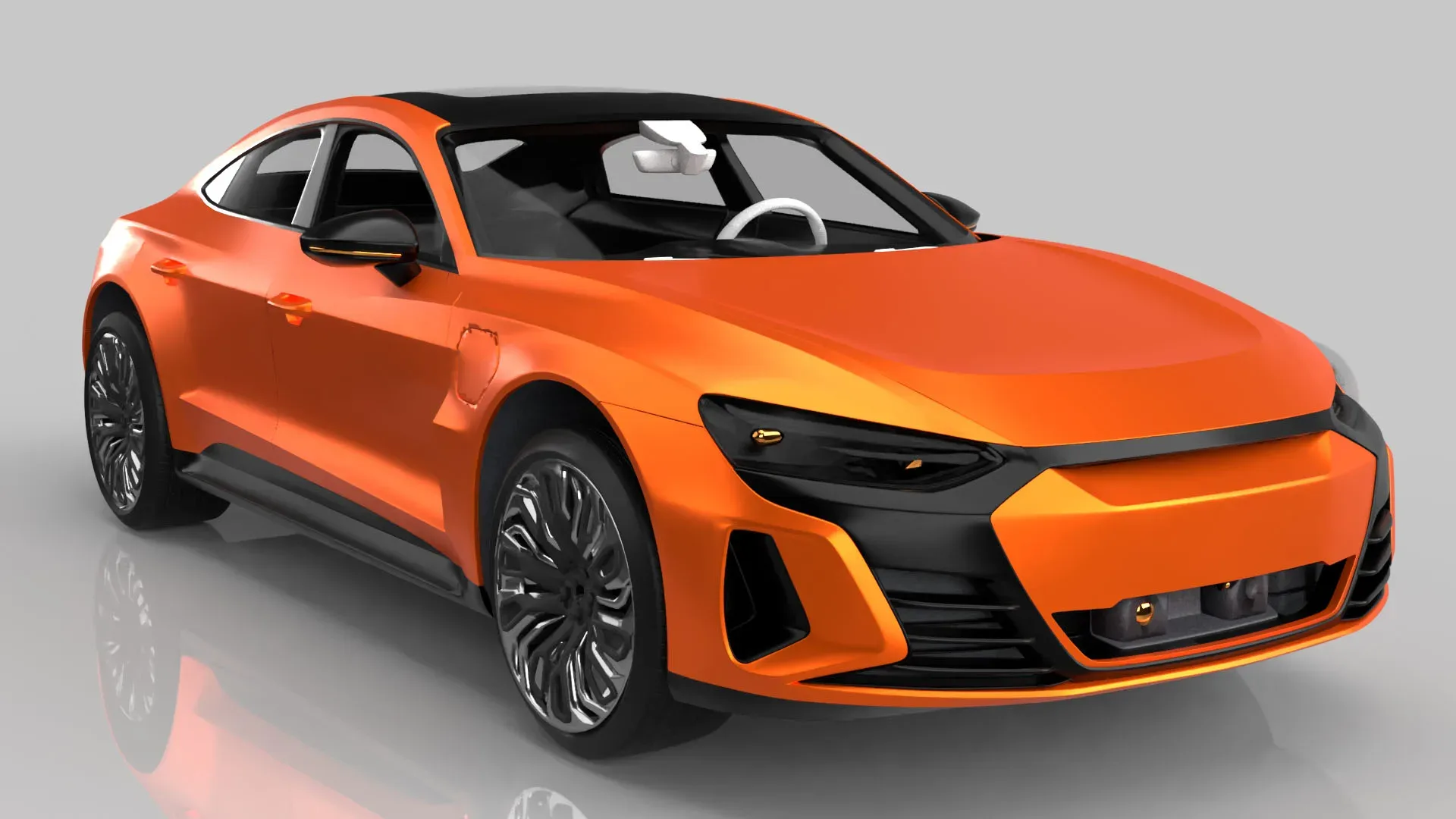 Modern Sedan Car Model