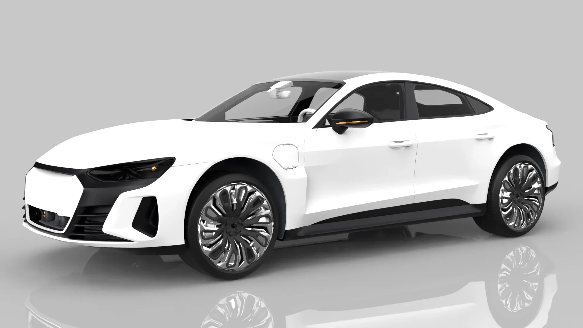 Modern Sedan Car Model